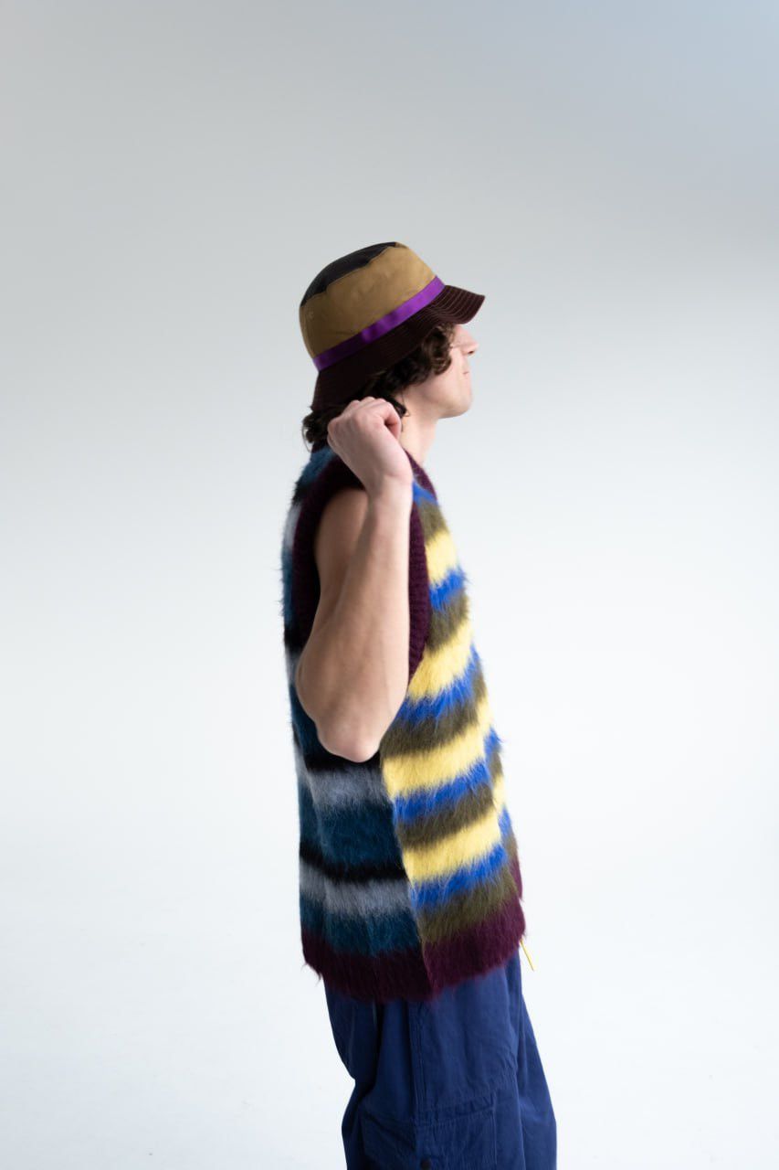 Brain Dead Brain Dead Peru Blurry Lines Alpaca Vest Size US XL / EU 56 / 4 - 5 Thumbnail