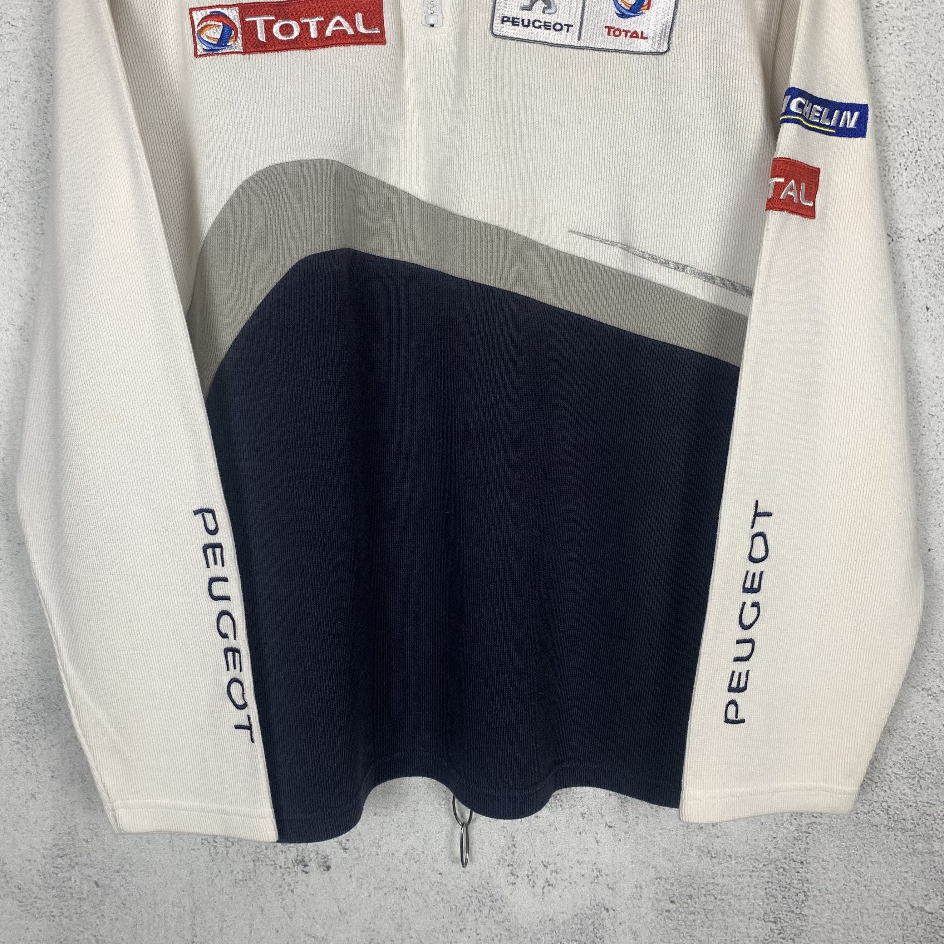 Formula 1 Team Peugeot Total Halfzip Sweatshirt Racing F1 Size US XL / EU 56 / 4 - 5 Thumbnail