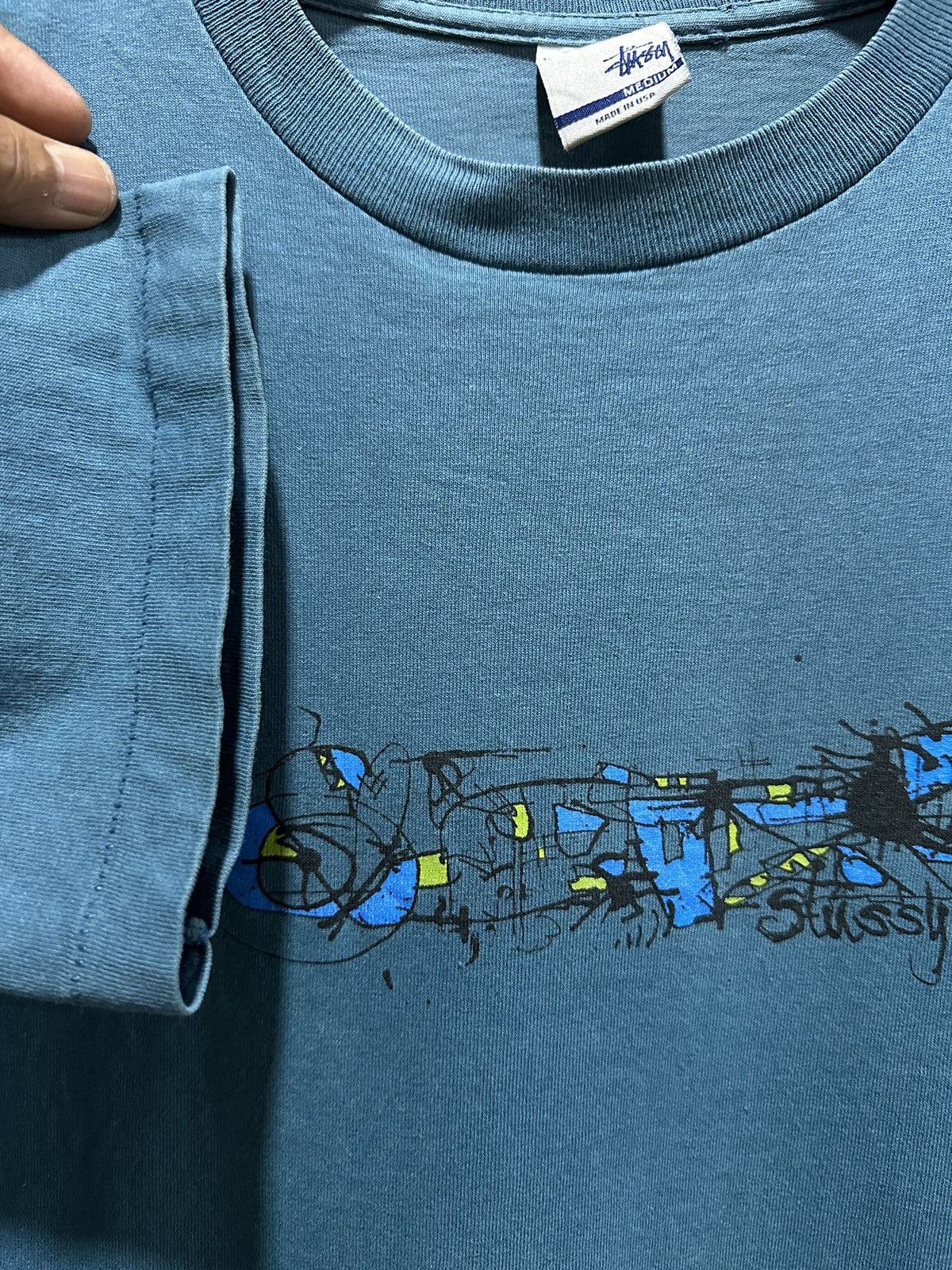 Stussy Vintage 90s Stussy Skateboard Single Stitch Tee Size US M / EU 48-50 / 2 - 6 Thumbnail