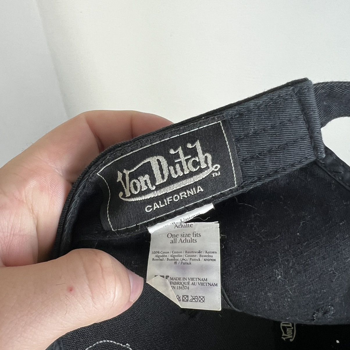 Von Dutch Vintage Y2K Von Dutch Big Logo Faded Baseball Cap Size ONE SIZE - 4 Thumbnail
