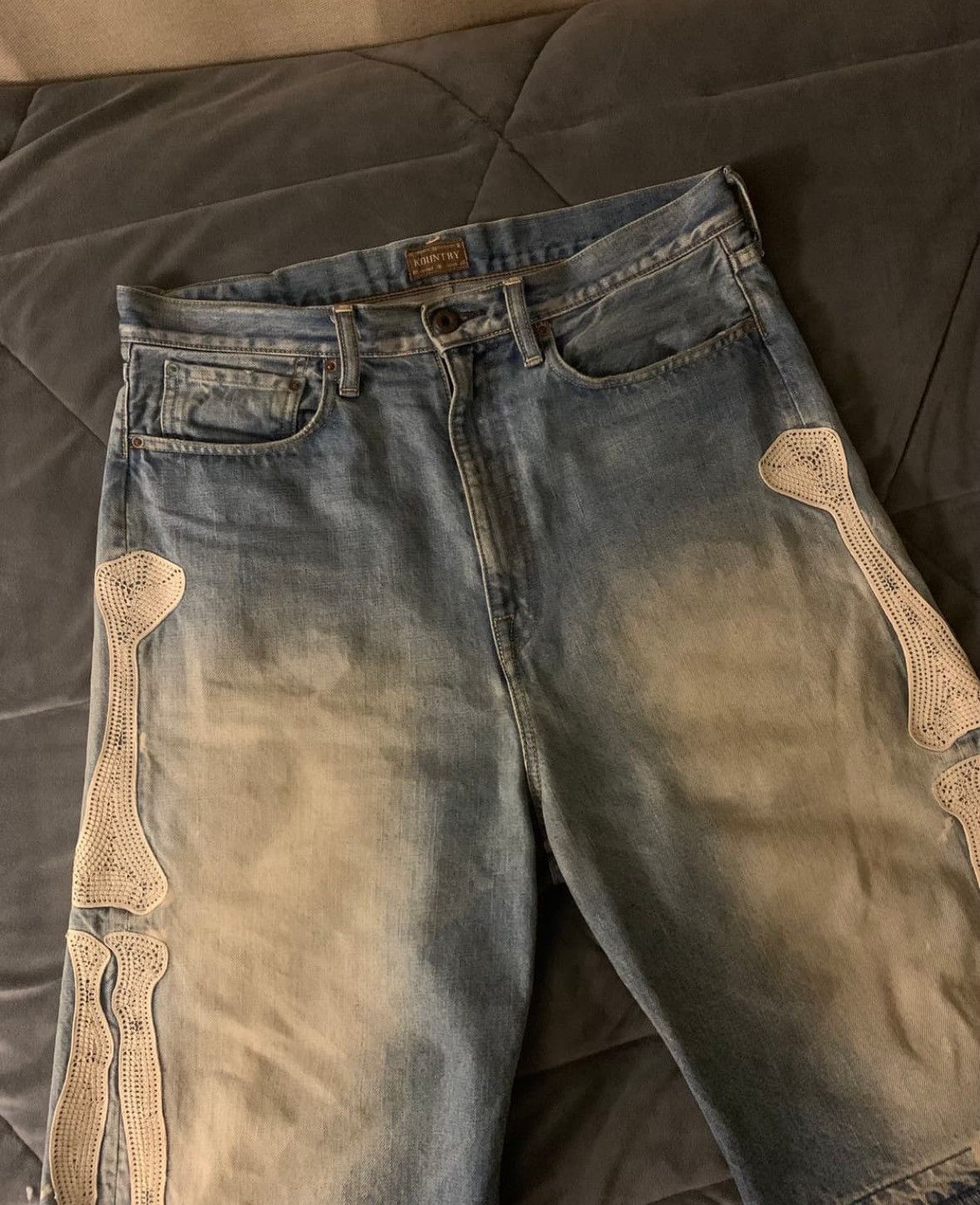 Kapital Kapital 5P Bone Denim Shorts Size US 34 / EU 50 - 1 Thumbnail