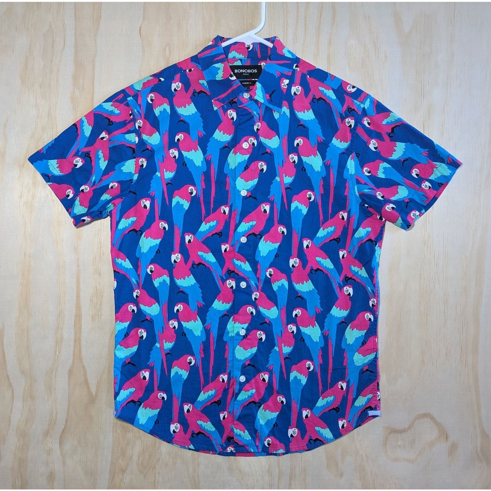 Bonobos Bonobos Men's Small Stretch Shirt Standard Fit Parrot Macaw Size US S / EU 44-46 / 1 - 1 Thumbnail