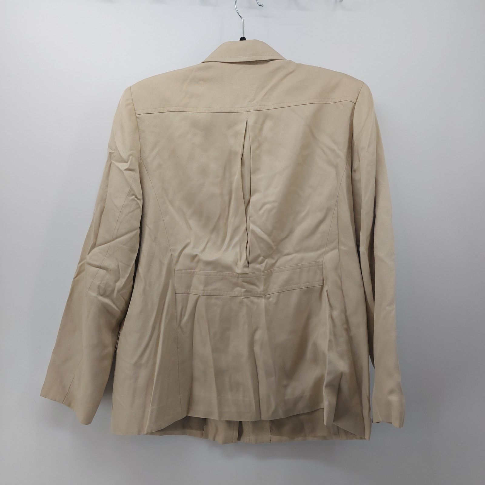 Other Talbots Petites Beige Pure 100% Silk Jacket Career M? Size M / US 6-8 / IT 42-44 - 2 Thumbnail