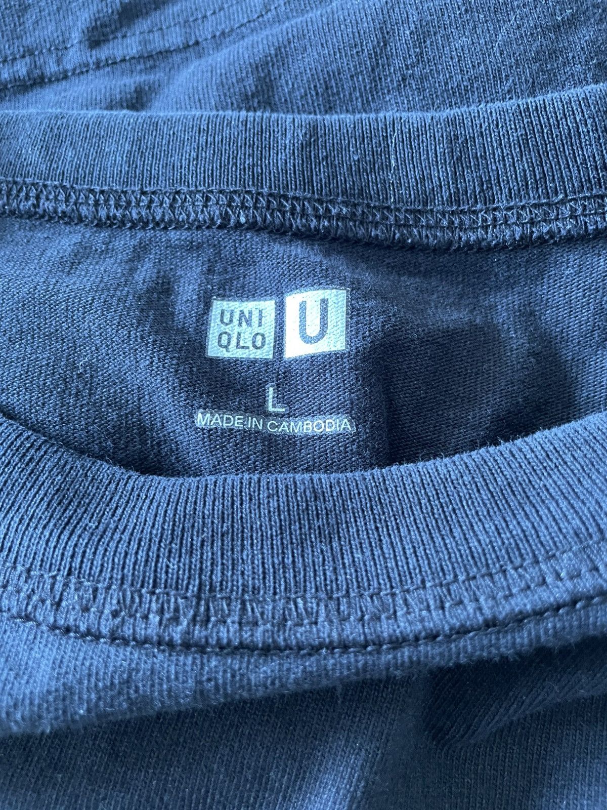 Uniqlo Uniqlo U Black T Shirt Tee Men Large Size US L / EU 52-54 / 3 - 2 Thumbnail