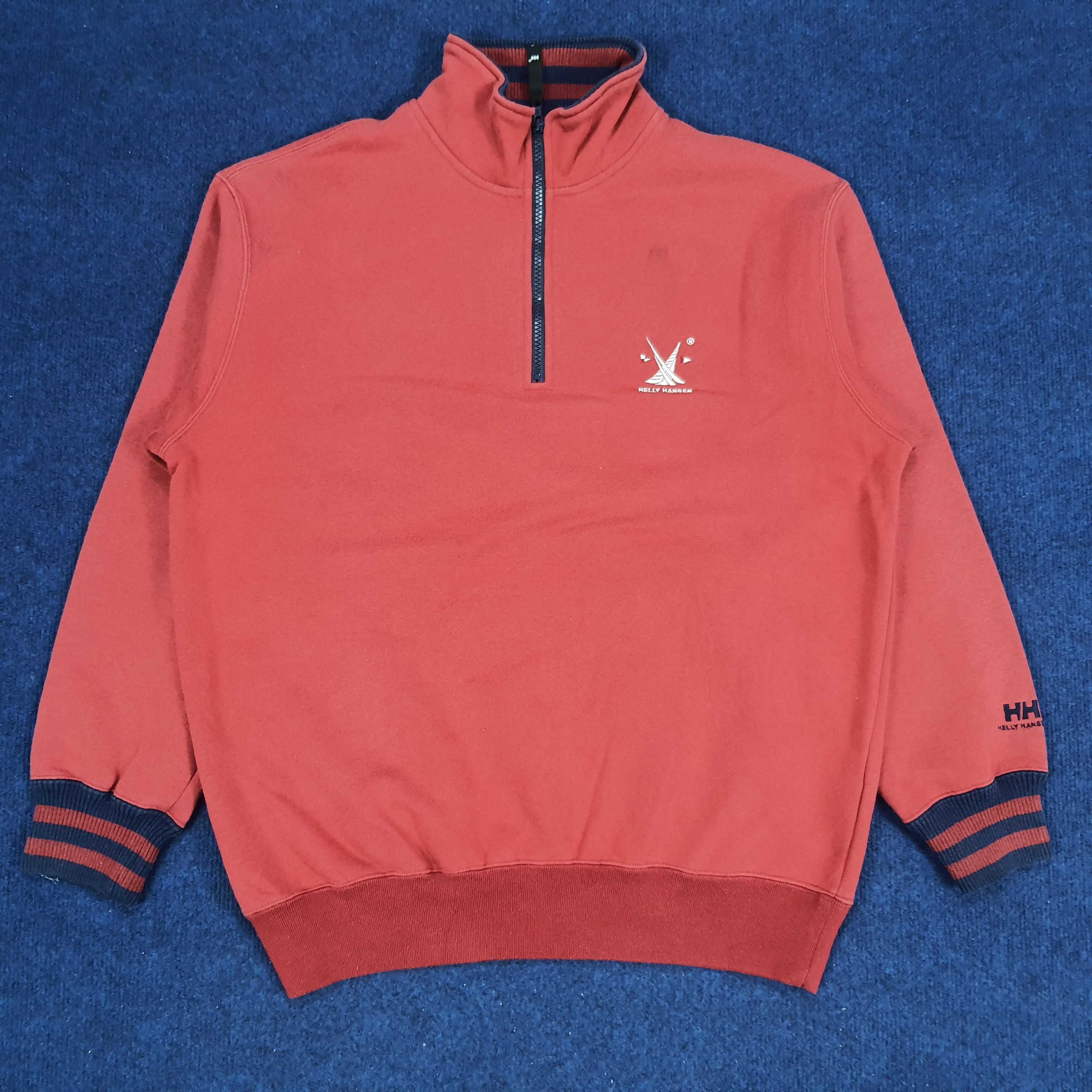Helly Hansen × Vintage Vintage Helly Hansen Half Zipper Sweatshirt Size US L / EU 52-54 / 3 - 1 Thumbnail