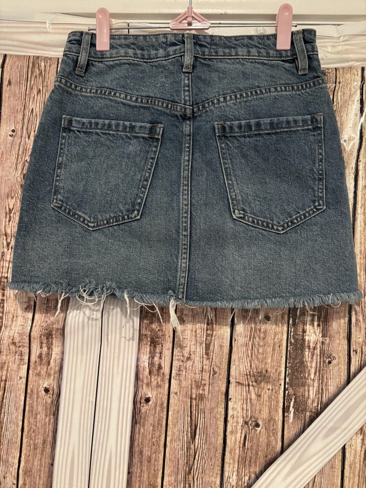 Designer Womens We the Free sz 25 jean mini skirt #321 Size 28" / US 6 / IT 42 - 2 Thumbnail