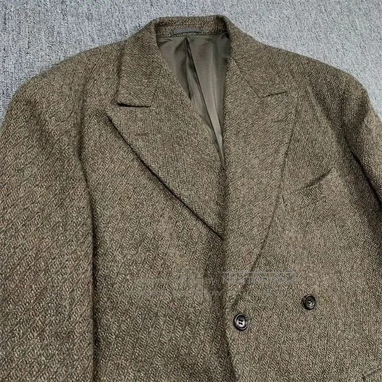 Vintage Brown Tweed Two. Size US XXL / EU 58 / 5 - 2 Thumbnail