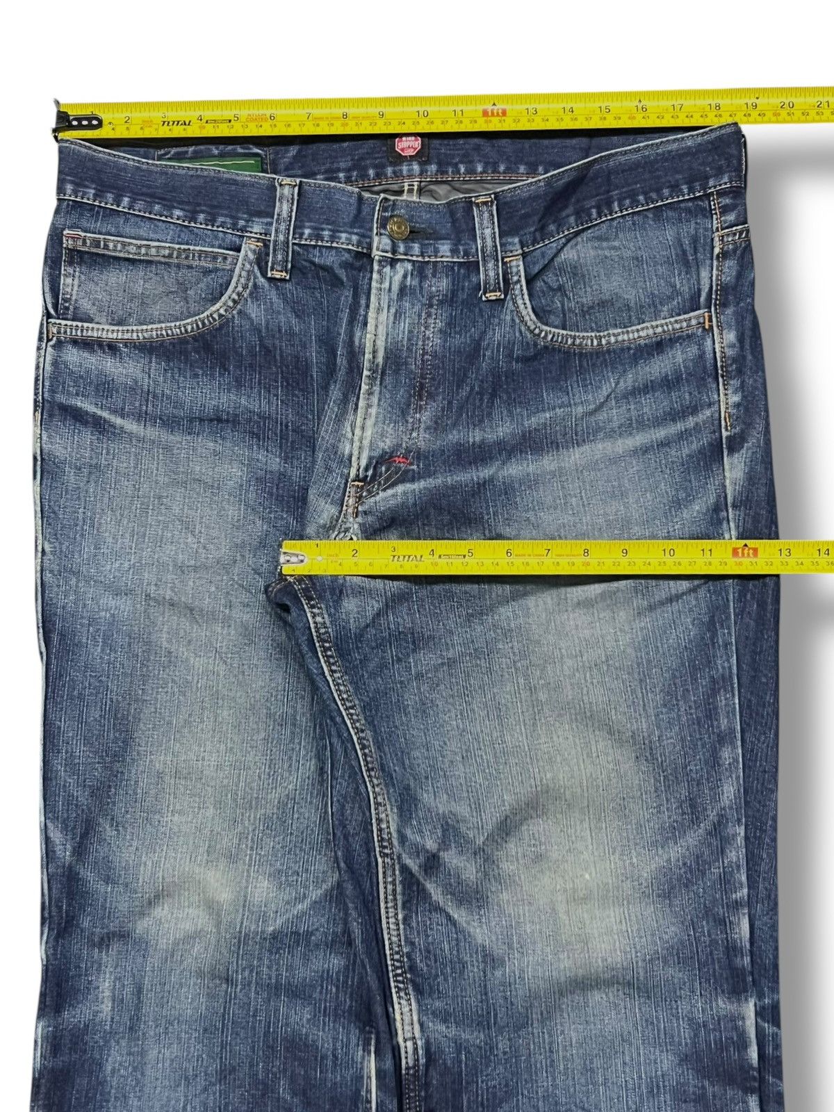 Edwin Vintage Edwin Wind Stopper 503WSPJapan - Faded Wash Jeans Size US 37 - 18 Thumbnail
