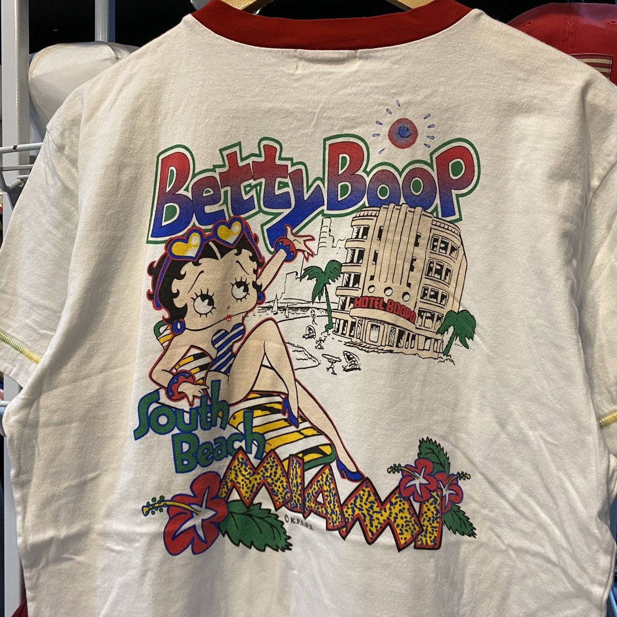Cartoon Network VINTAGE Betty Boop South Beach Miami Japan T-shirt Size US L / EU 52-54 / 3 - 5 Thumbnail