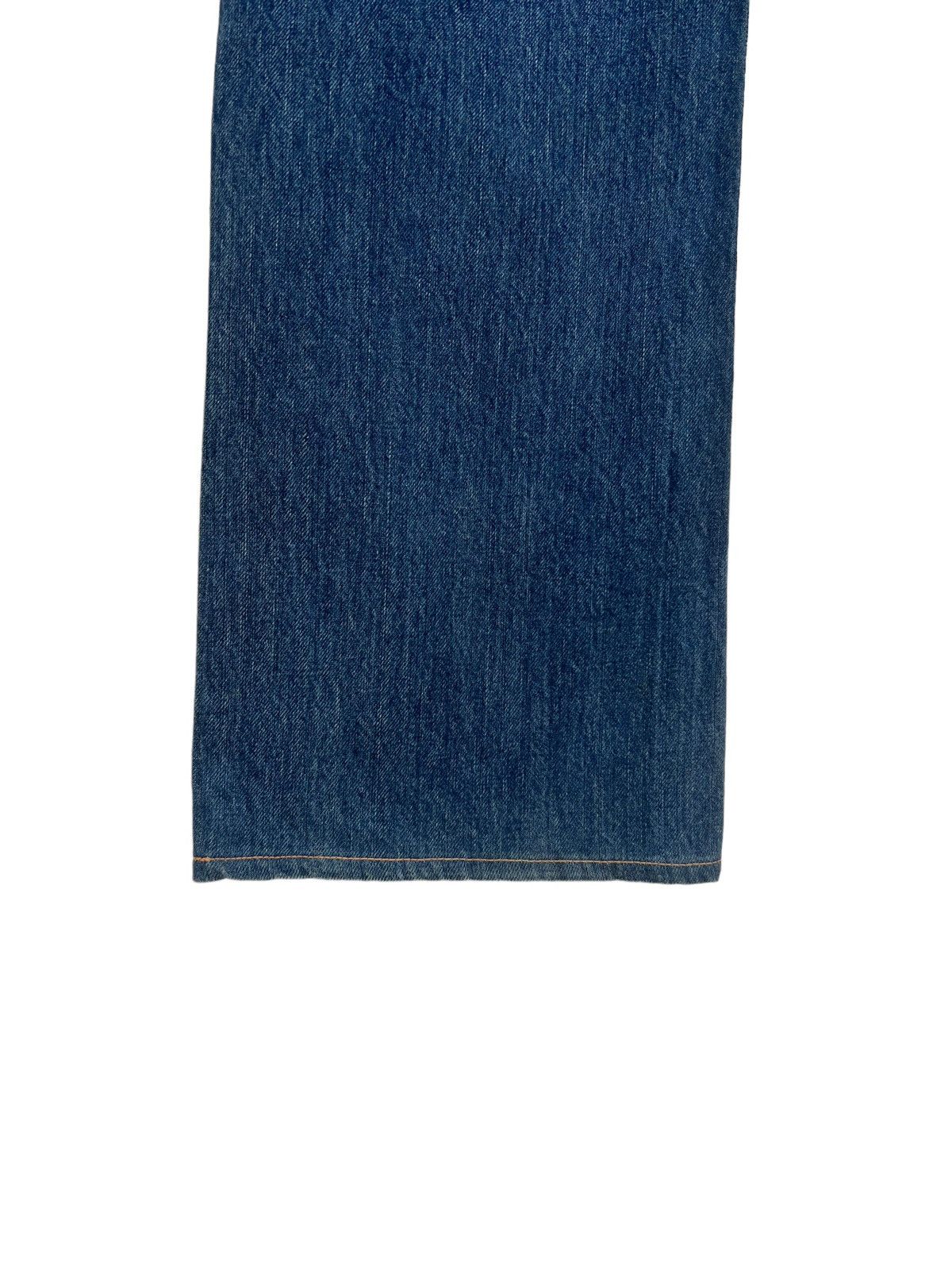 Blue Blue Japan Vintage Blue Blue Japan Distress Zigzag Denim Flare Jeans Size US 33 - 18 Thumbnail