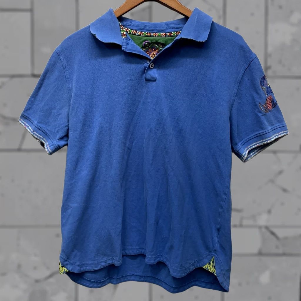 Robert Graham Robert Graham blue polo shirt Mens Size L Size US L / EU 52-54 / 3 - 1 Thumbnail