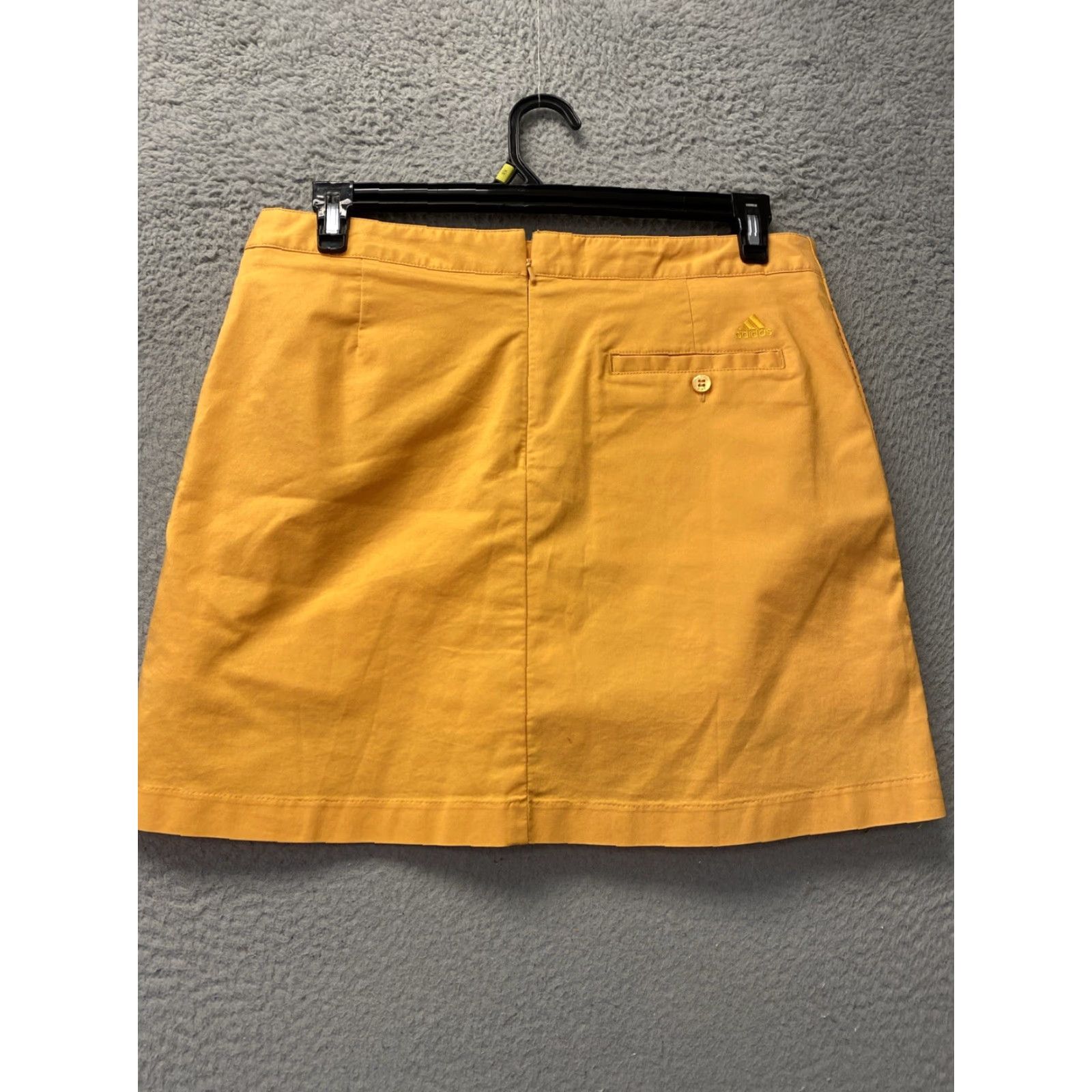 Adidas Adidas Skort Women 12 Tangerine Short Solid Polyester Lightweight Mid Rise Pull On Women Size 34" / US 12 / IT 48 - 4 Thumbnail