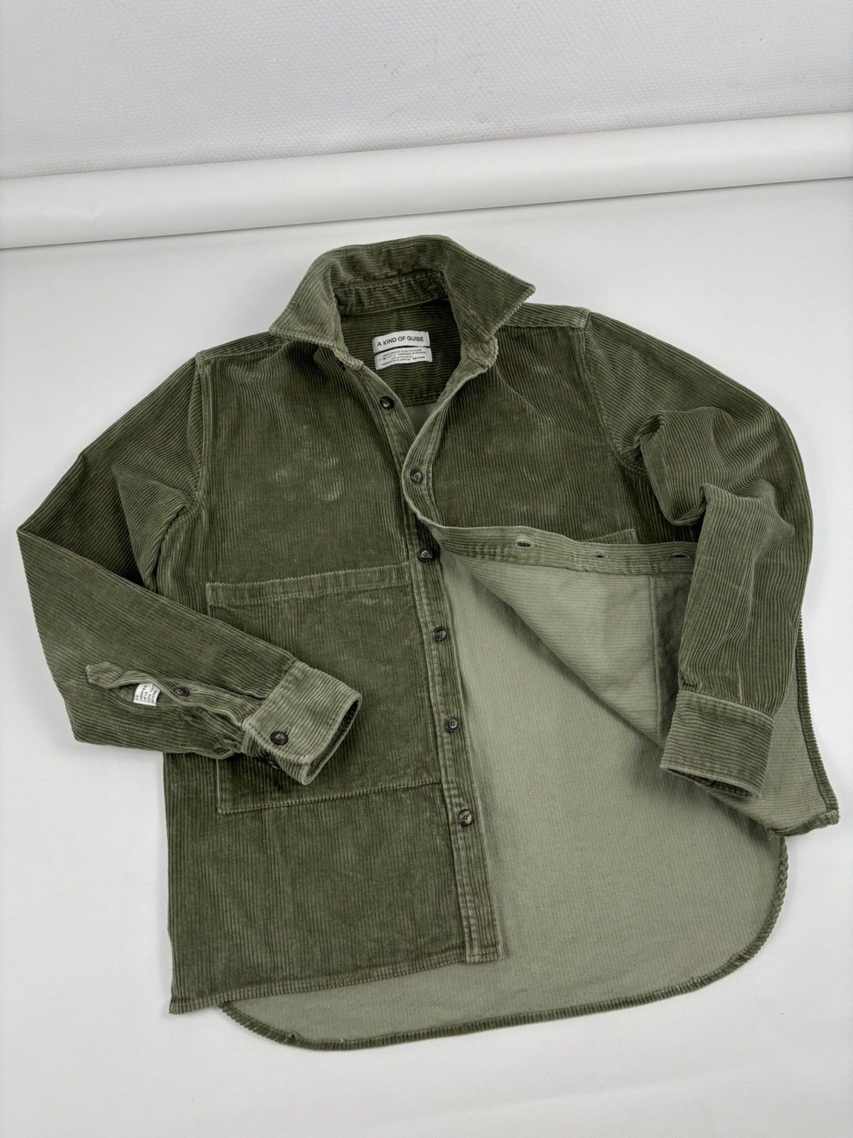 A Kind Of Guise RARE Сorduroy Garment-Dyed Cotton Long Sleeve Overshirt Germany Jacket Shirt S-M Size US M / EU 48-50 / 2 - 6 Thumbnail