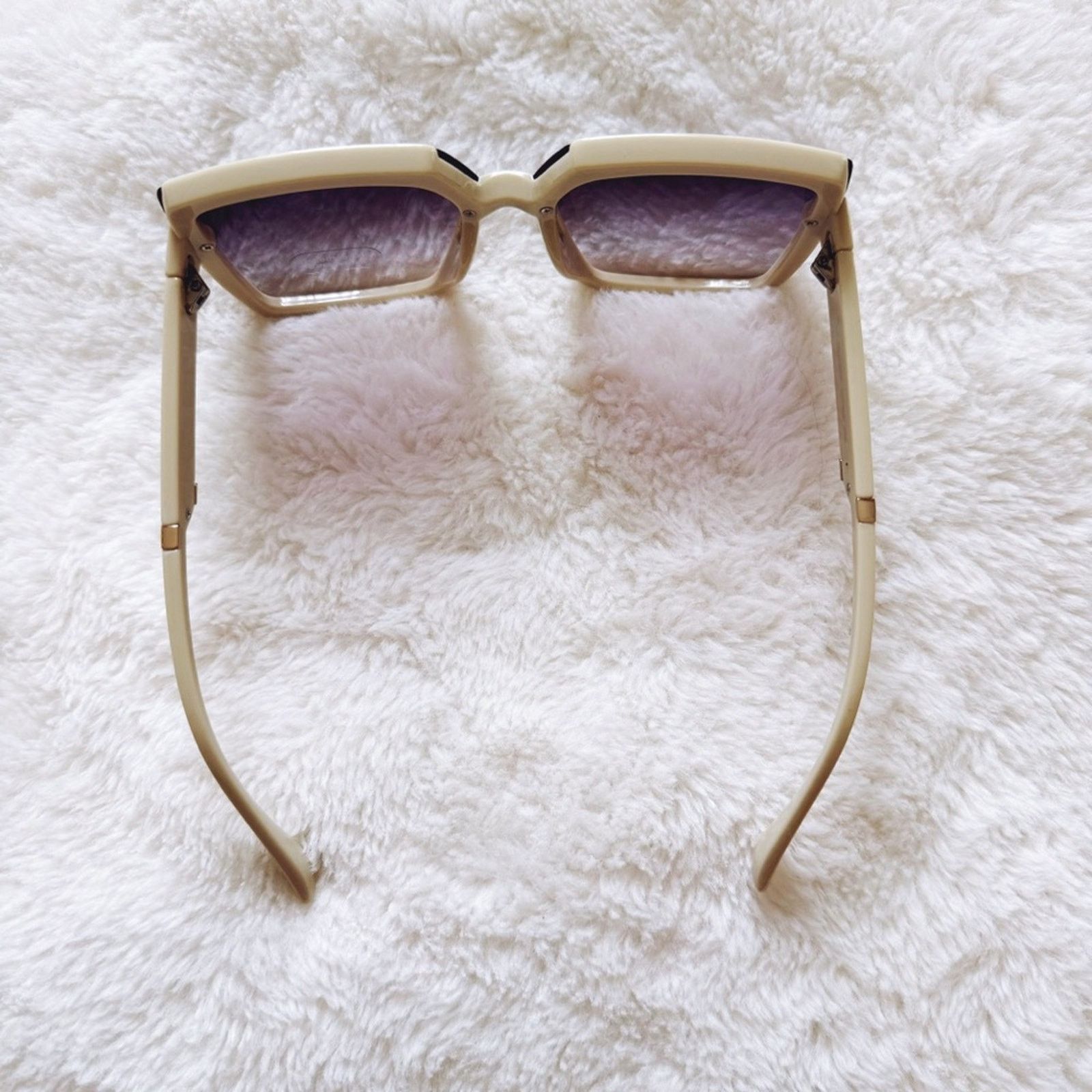 Other Gloria Cream Square Oversized Sunglasses Size ONE SIZE - 4 Thumbnail