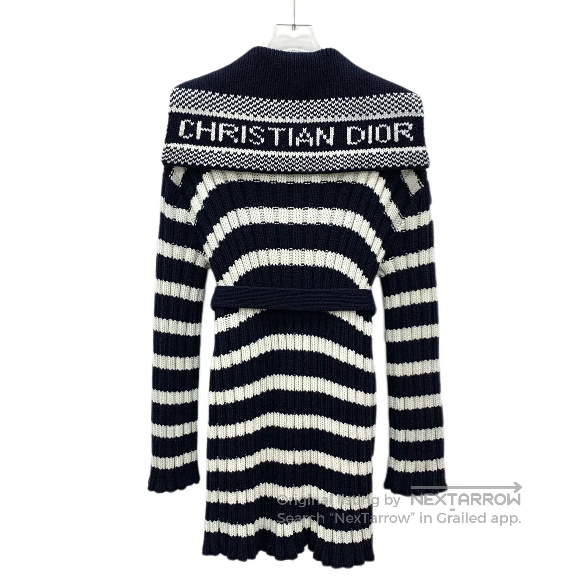 Dior Dior Color Blocked Striped Cotton and Cashmere Knit Cardig Size XS / US 0-2 / IT 36-38 - 2 Thumbnail