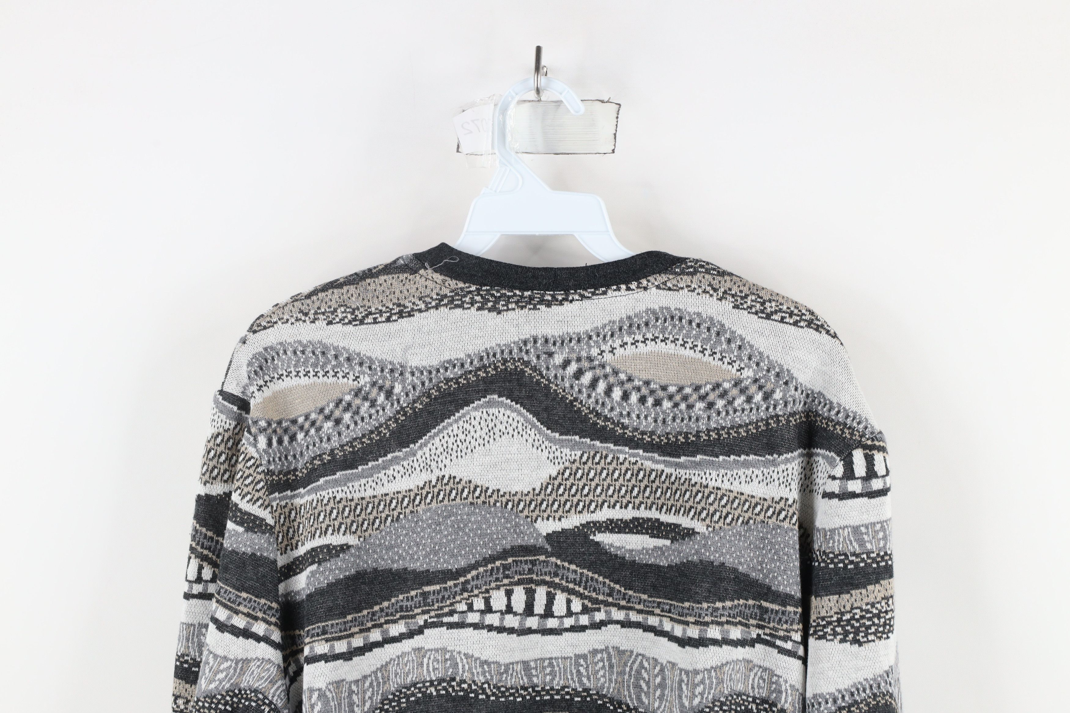 Vintage Vintage 90s Streetwear Knit Open Front Cardigan Sweater USA Size XL / US 12-14 / IT 48-50 - 13 Thumbnail