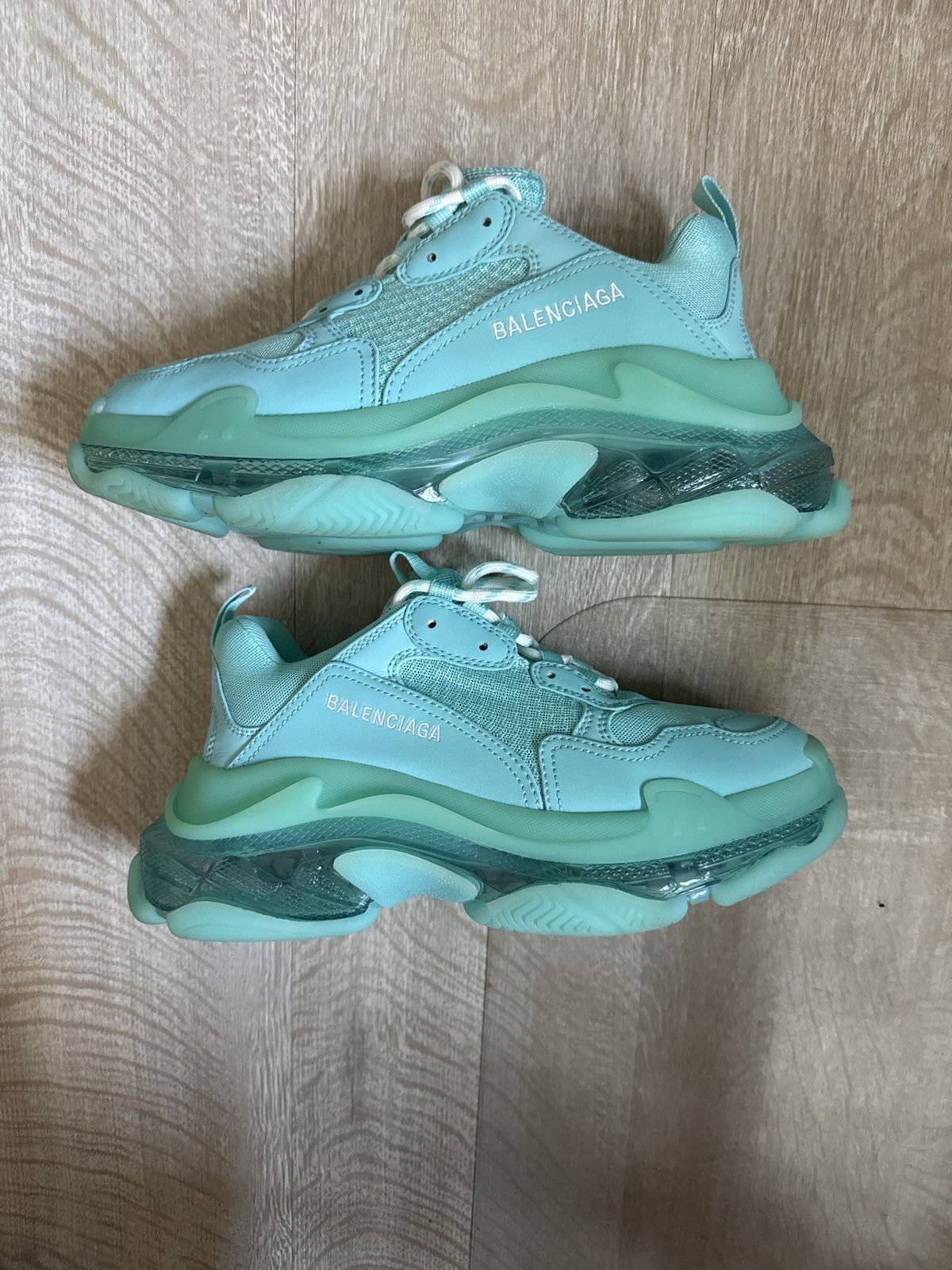 Balenciaga Balenciaga triple S turqouise Size US 7 / IT 37 - 2 Thumbnail