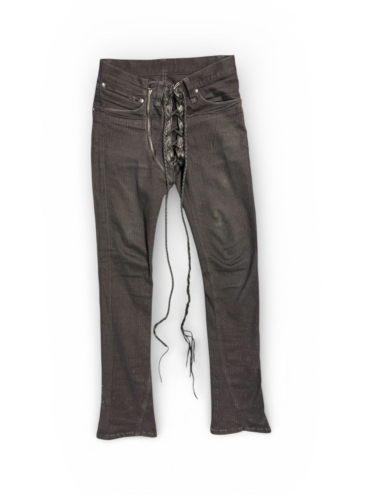 If Six Was Nine If Six Was Nine SBCM Zebra Lace up Denim | Grailed