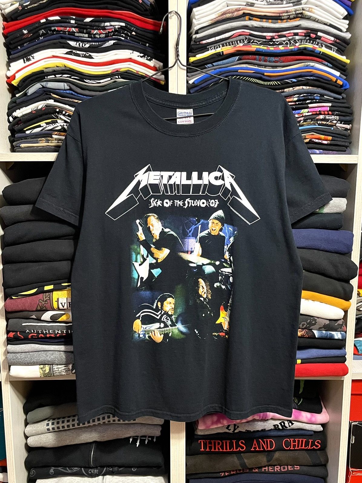 Band Tees Vintage 2007 Metallica Sick Of The Studio Rock Band T-Shirt Size US L / EU 52-54 / 3 - 7 Thumbnail