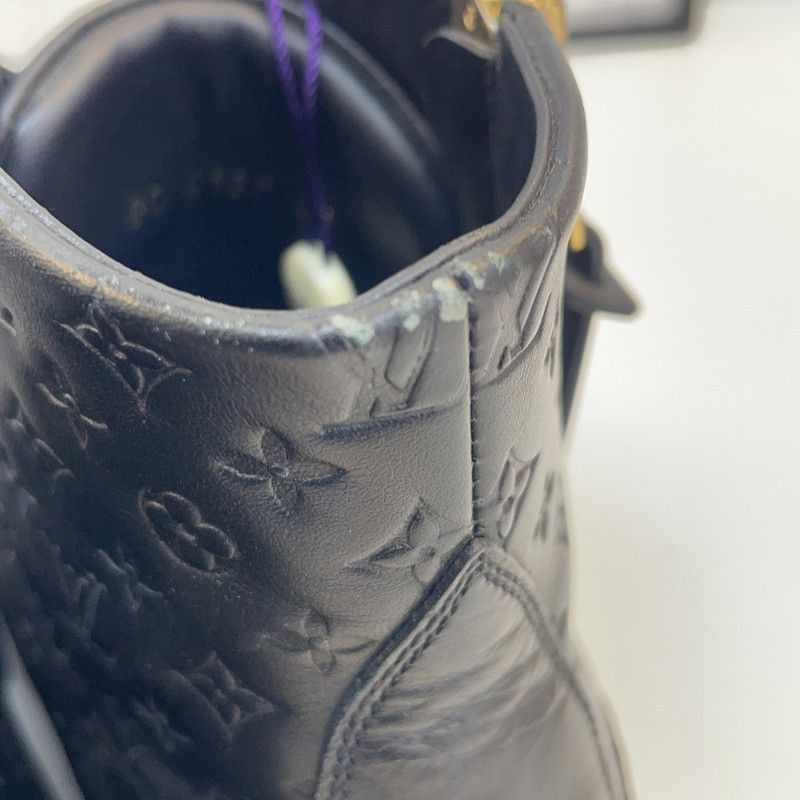 Louis Vuitton Louis Vuitton Black High-Top Sneakers - Size US 5.5 / EU 38 - 6 Thumbnail