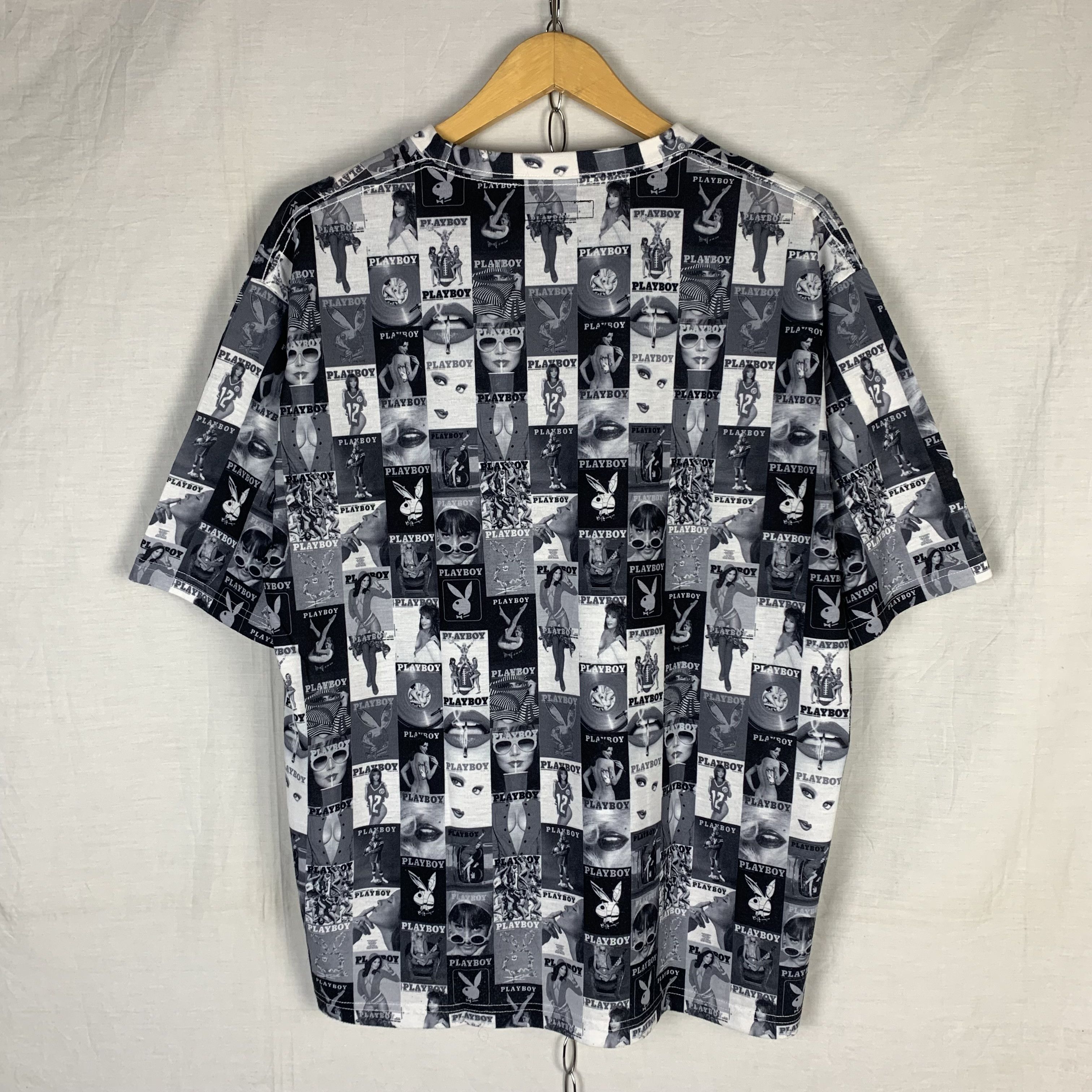 Playboy Playboy Magazine All Over Print Boxy Tshirt Size US L / EU 52-54 / 3 - 2 Thumbnail