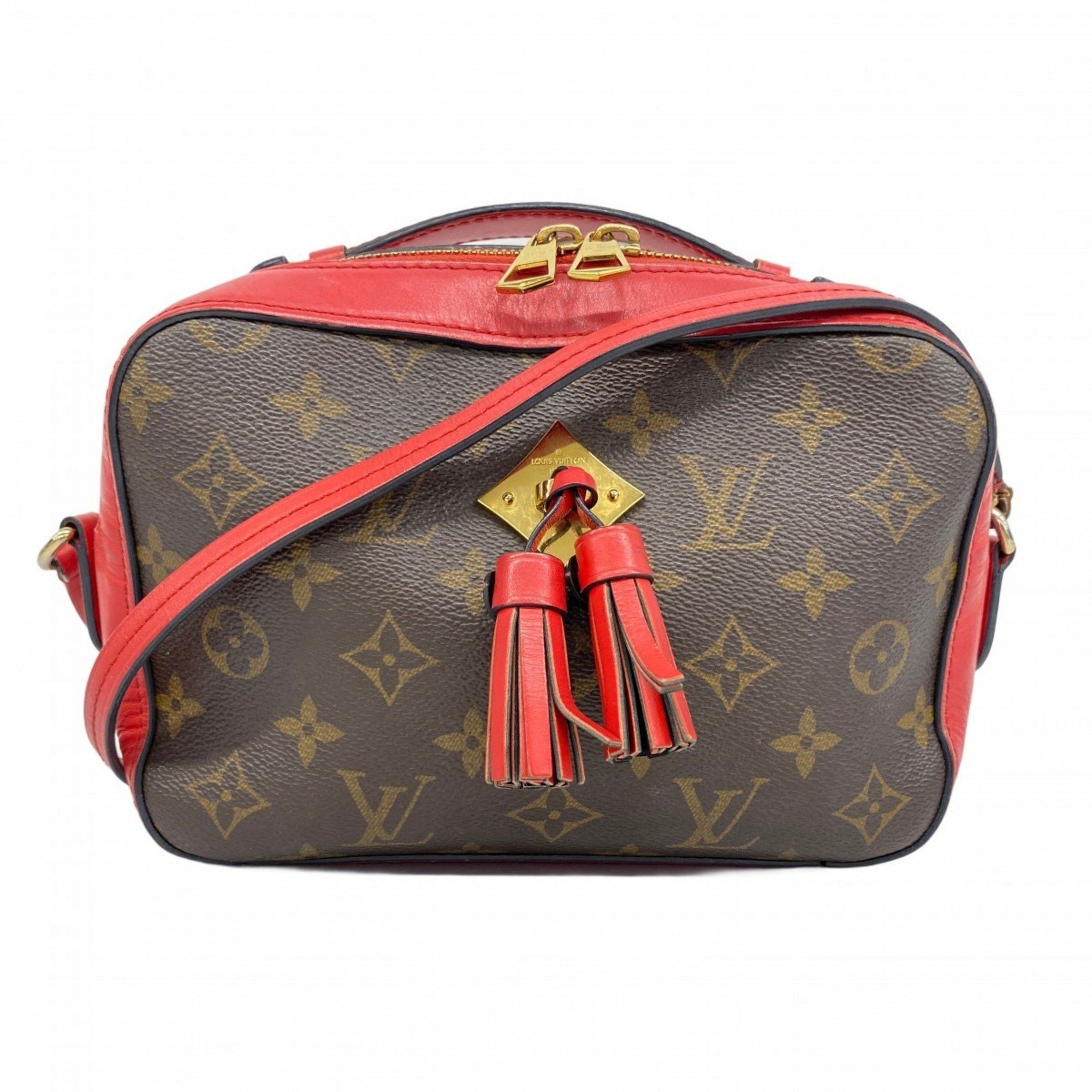 Louis Vuitton Shoulder Bag Monogram Santonge M43556 Brown Coquelicot Ladies, Women's