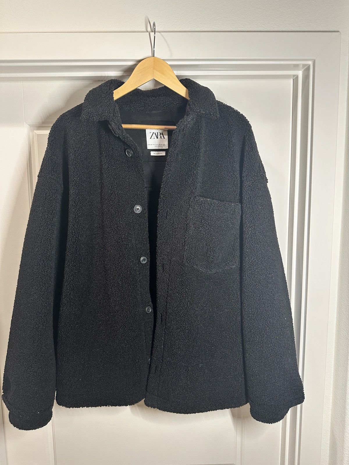 Zara Zara Fleece Button Up Jacket Size US XL / EU 56 / 4 - 1 Thumbnail