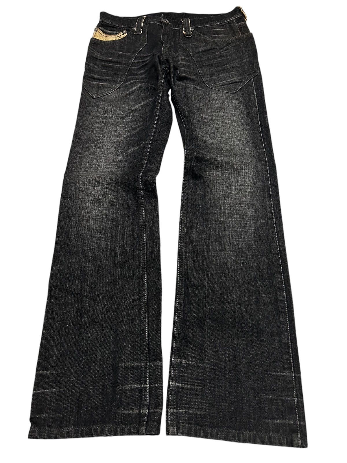 If Six Was Nine × Le Grande Bleu (L.G.B.) × Nicole Club Nicole Club For Men Rare Japanese Punk Style Denim 🎌☠️☠️ Size US 31 - 2 Thumbnail