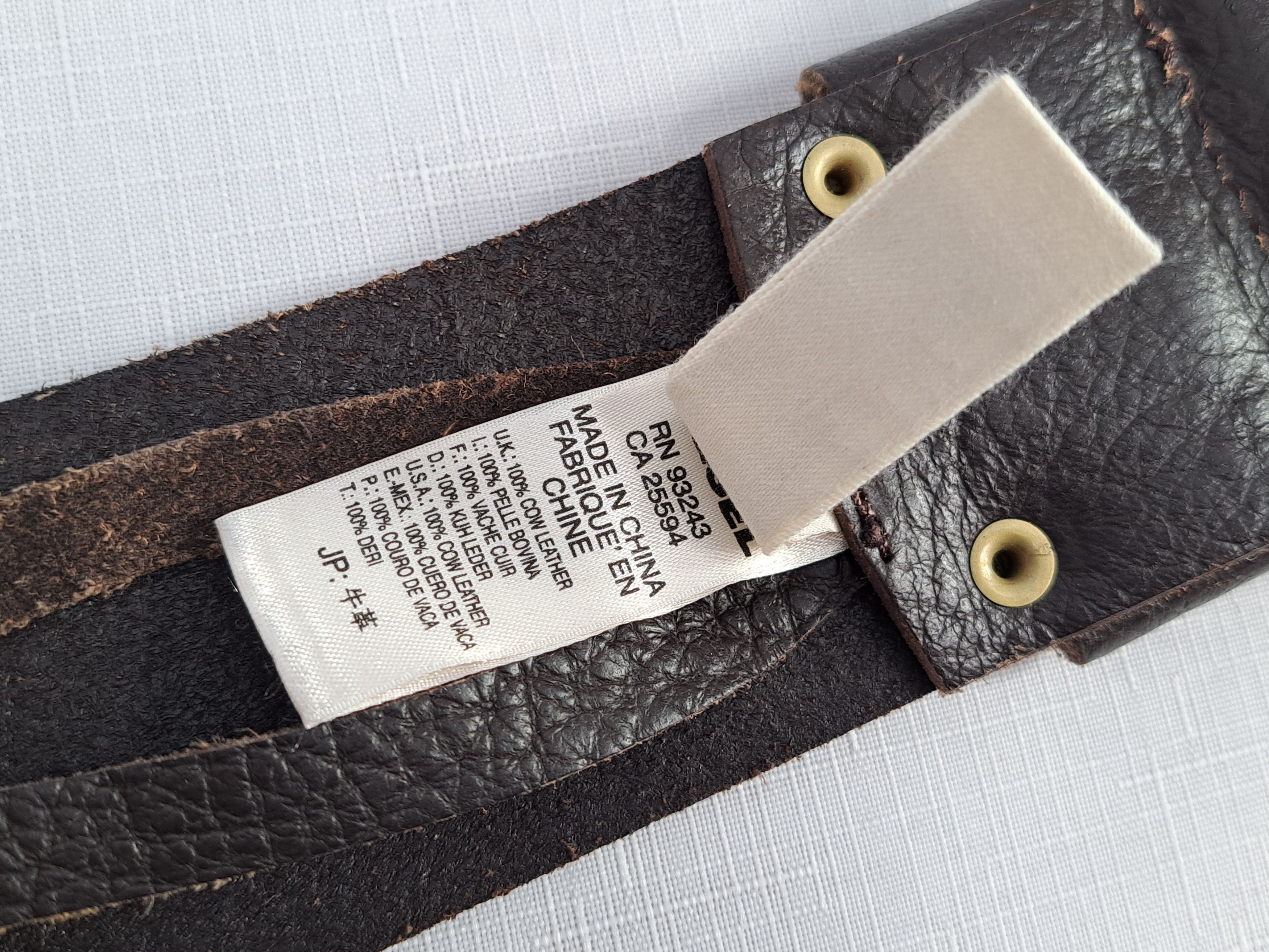 Diesel Diesel cow leather brown belt. Size ONE SIZE - 9 Thumbnail