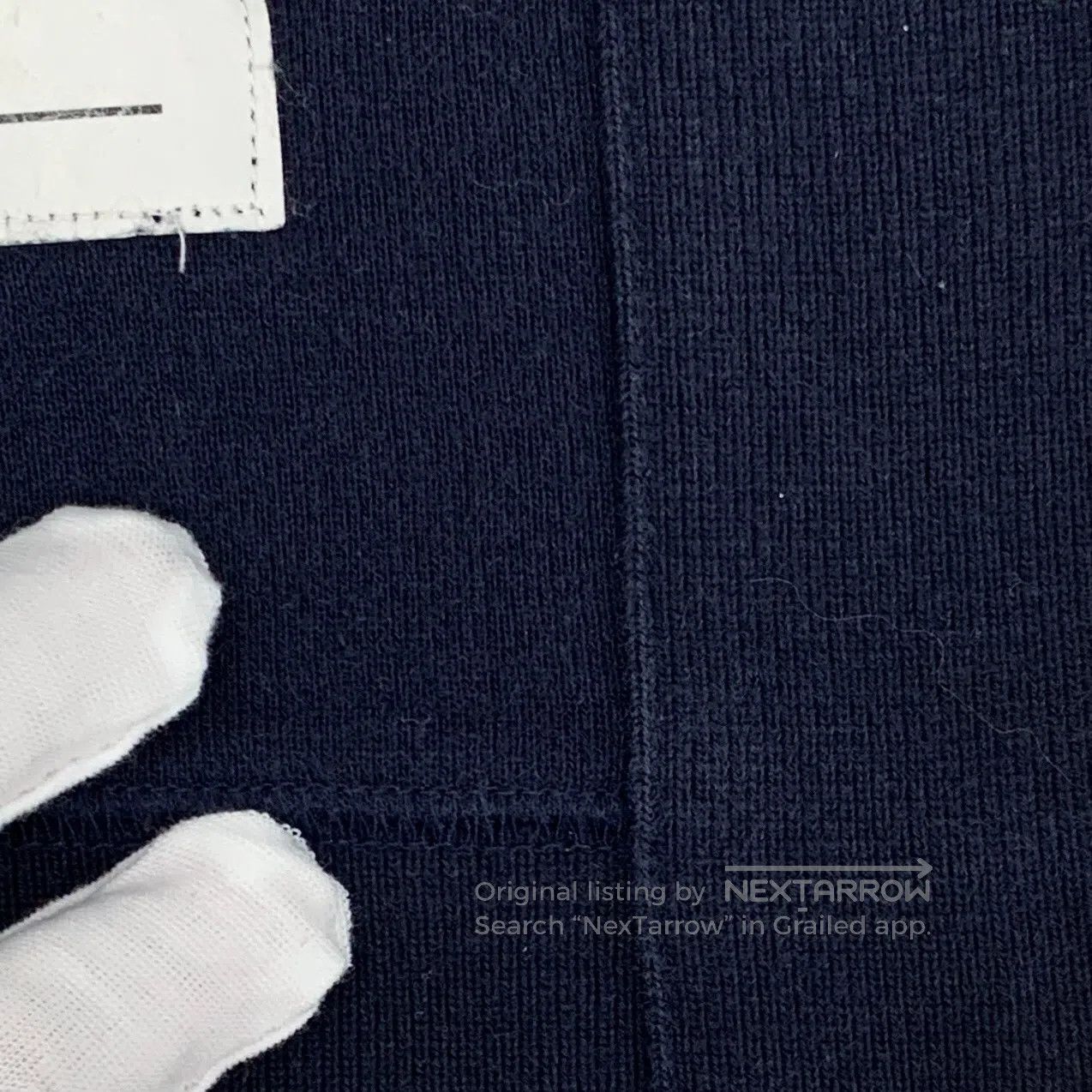 Thom Browne Thom Browne Navy classic four-stripe cotton crew neck long Size US XS / EU 42 / 0 - 7 Thumbnail