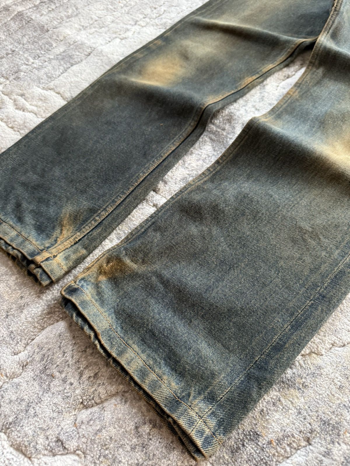 A.P.C. A.P.C Reu De Fleurus Earthy Mud Wash Selvedge Straight Jeans Size US 29 - 10 Thumbnail