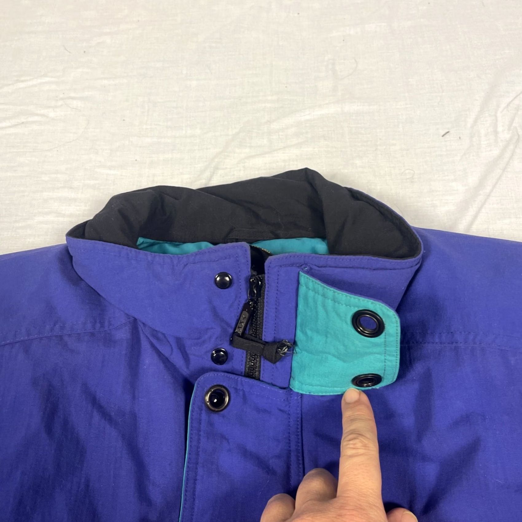 Eddie Bauer VINTAGE Eddie Bauer Jacket Mens Regular M Green 90s - Down Windbreaker Full Zip Lined Goose Down Puffer Teal Cobalt Blue Logo Goose Down Puffer Size US M / EU 48-50 / 2 - 5 Thumbnail