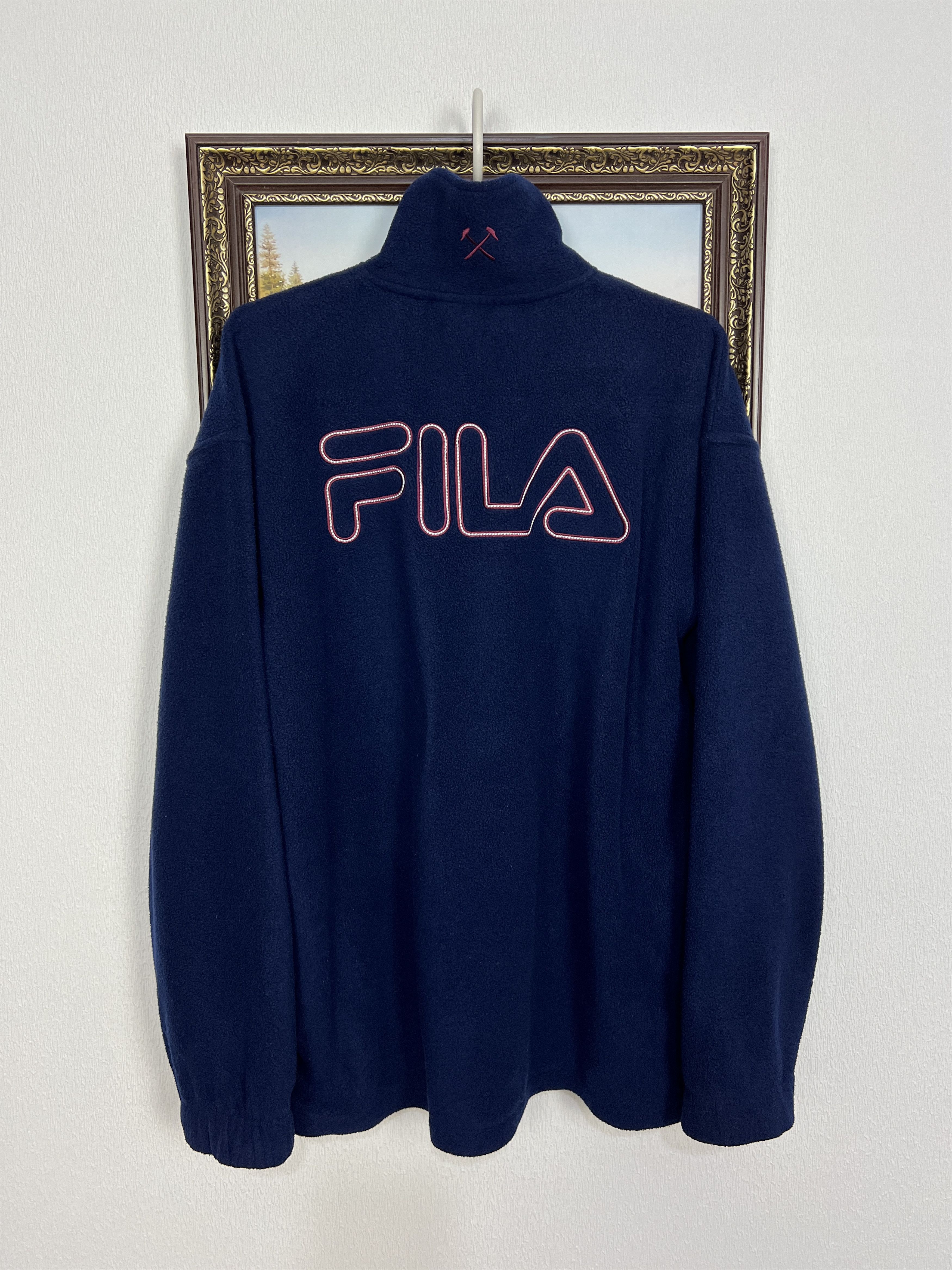 Fila Vintage West Ham United Football Fleece Jacket Soccer Track Size US M / EU 48-50 / 2 - 9 Thumbnail