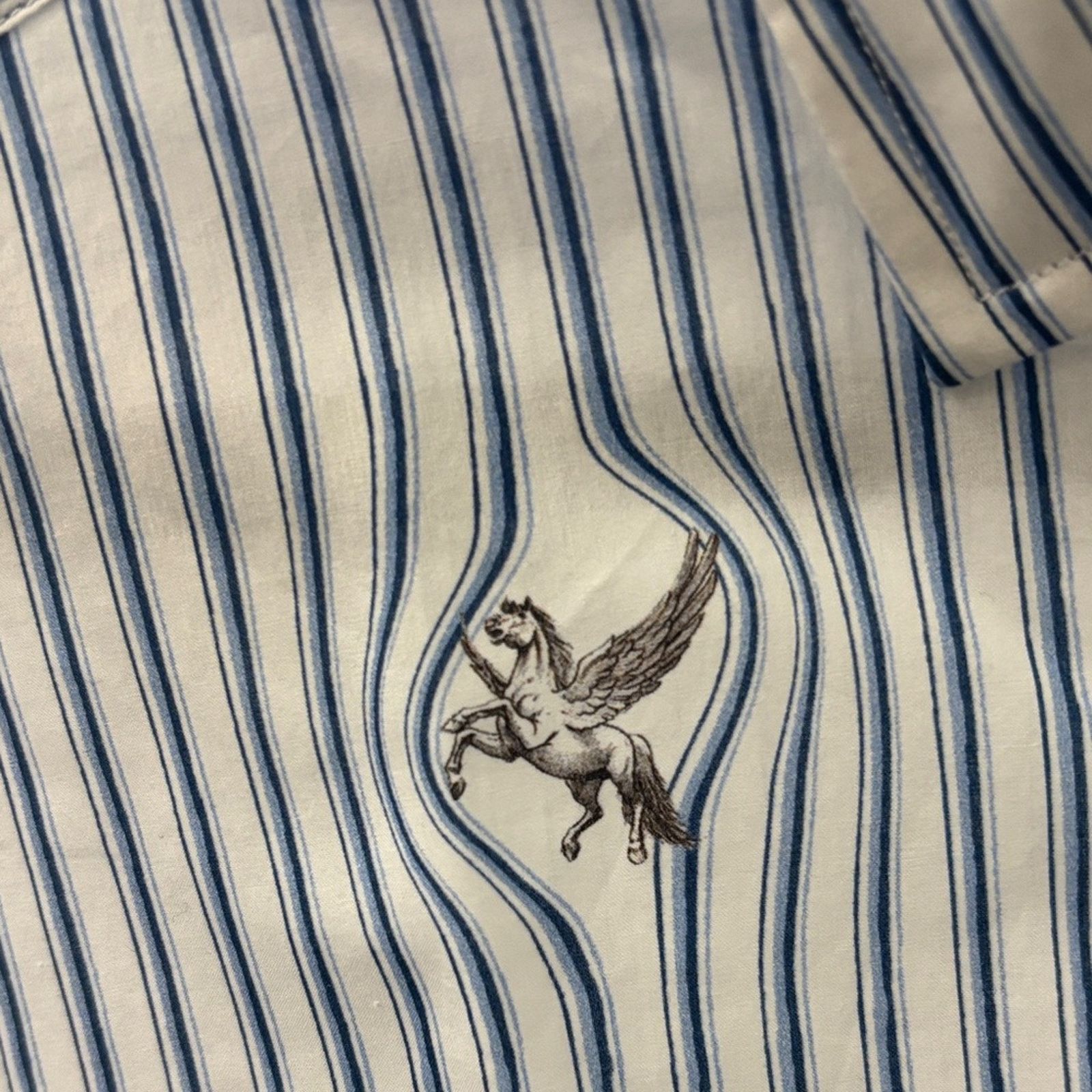 Etro NWT Etro Blue and White Striped Men's Shirt Size 40 M Size US M / EU 48-50 / 2 - 4 Thumbnail