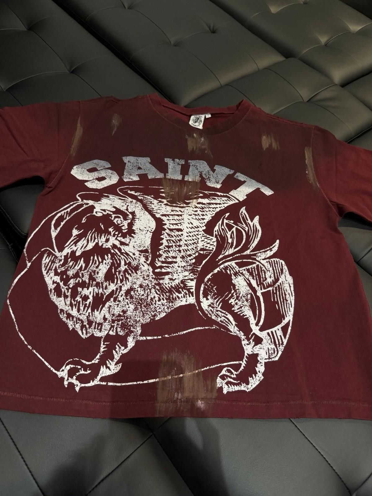 Saint Vanity Size L - Saint Vanity T-shirt 2025 Red Authentic (NEW) Size US L / EU 52-54 / 3 - 1 Thumbnail