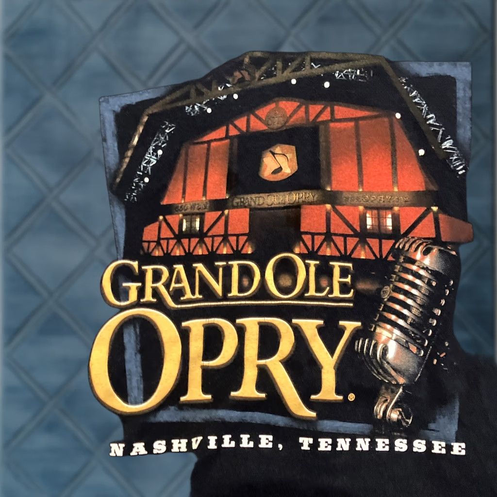 Gildan VINTAGE Grand Ole Opry Double Sided T Shirt Members Name On Back Large T-Shirt Men Black 90s Country Music Shirt Size US L / EU 52-54 / 3 - 1 Thumbnail