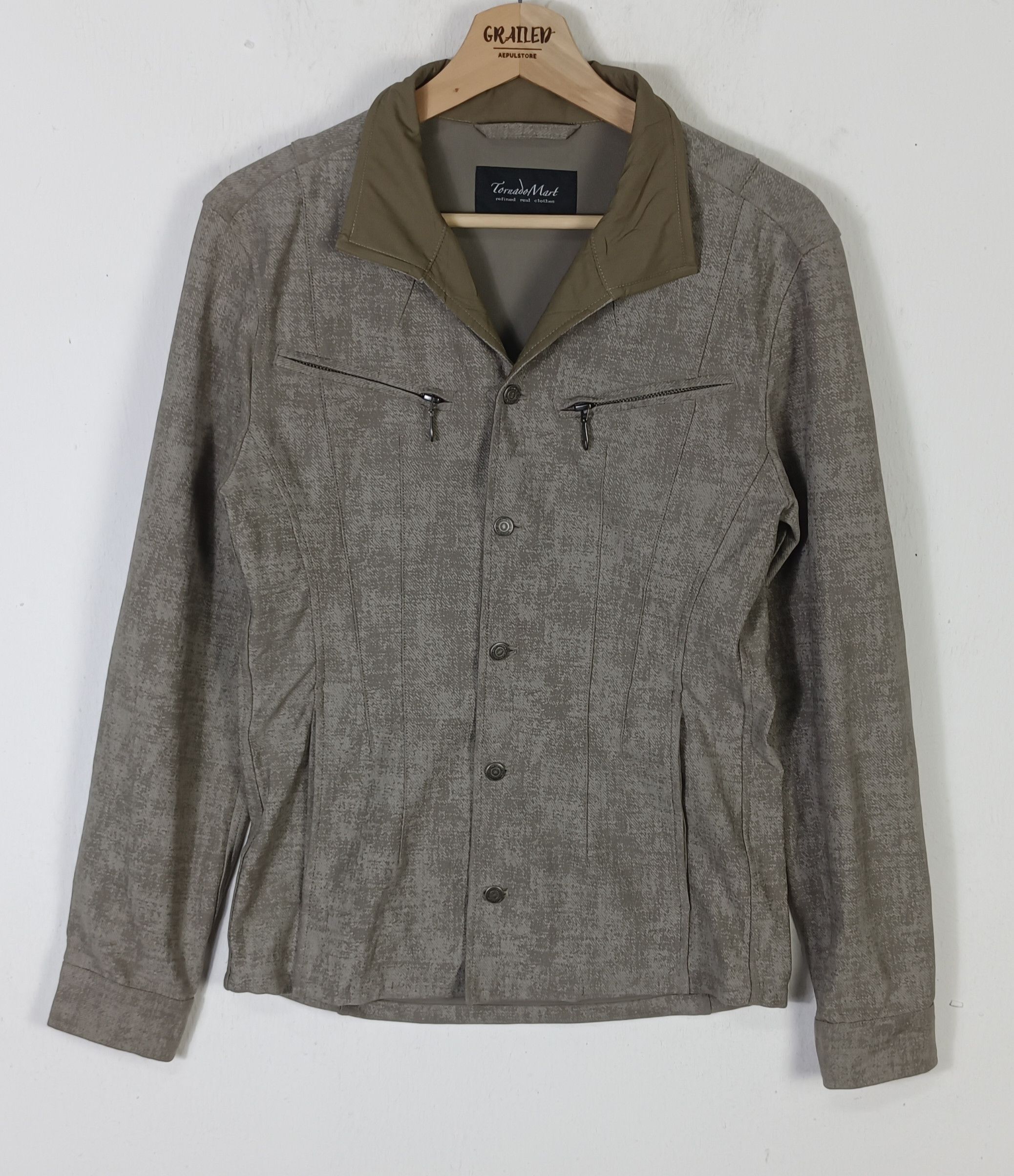 Tornado Mart Tornado Mart High Tension Uneven Denim Stand Blouson Size US M / EU 48-50 / 2 - 2 Thumbnail