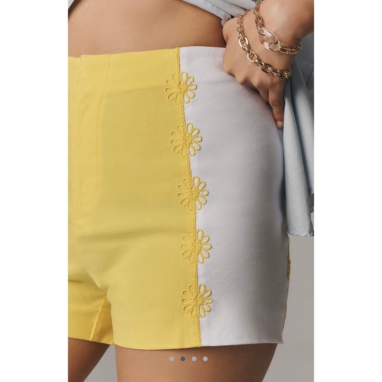 Anthropologie NWT Anthropologie Maeve Surf City Linen Blend Shorts Size 28" / US 6 / IT 42 - 4 Thumbnail