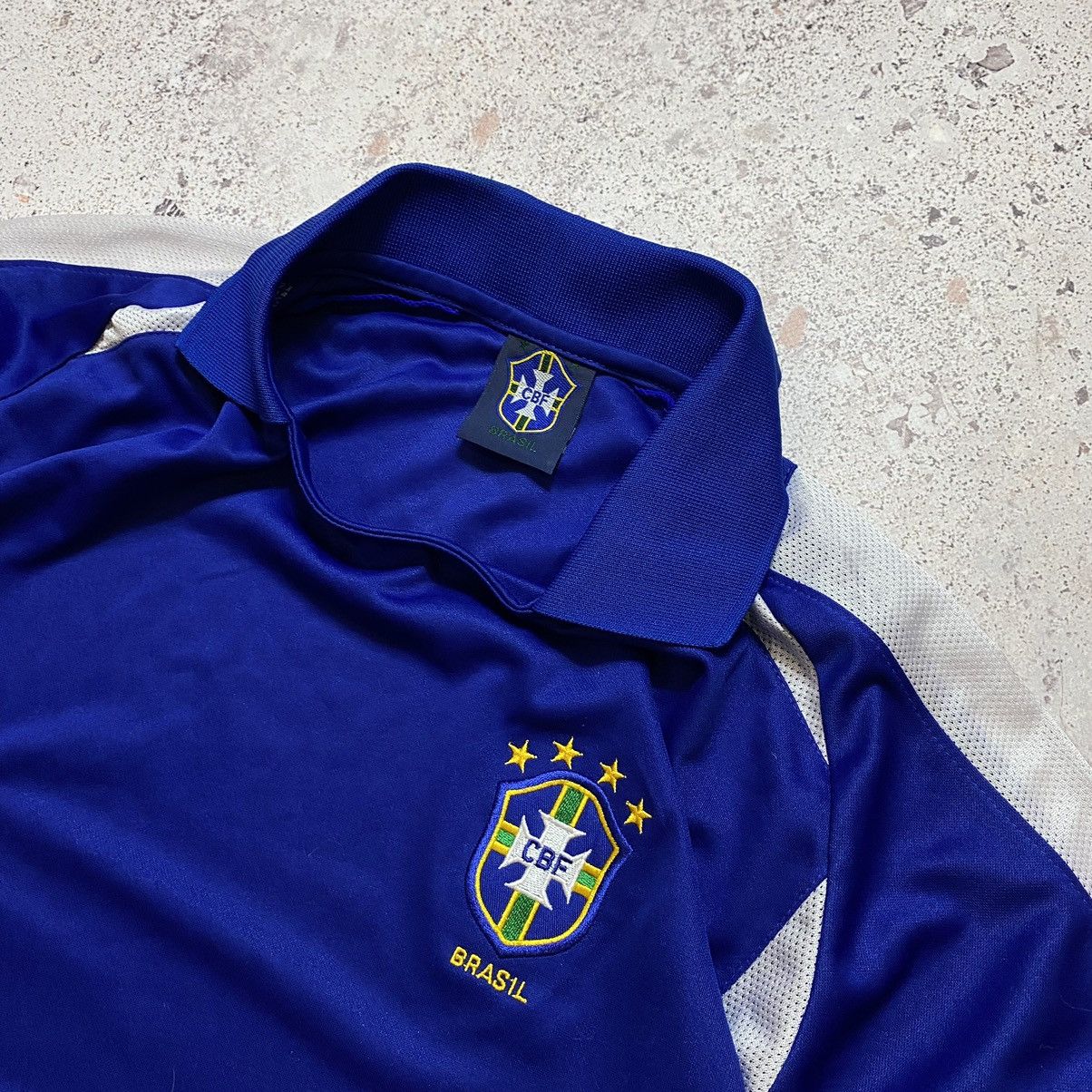 Vintage Vintage 00s Soccer Home Jersey Brasil Y2K Retro Drill Size US L / EU 52-54 / 3 - 3 Thumbnail
