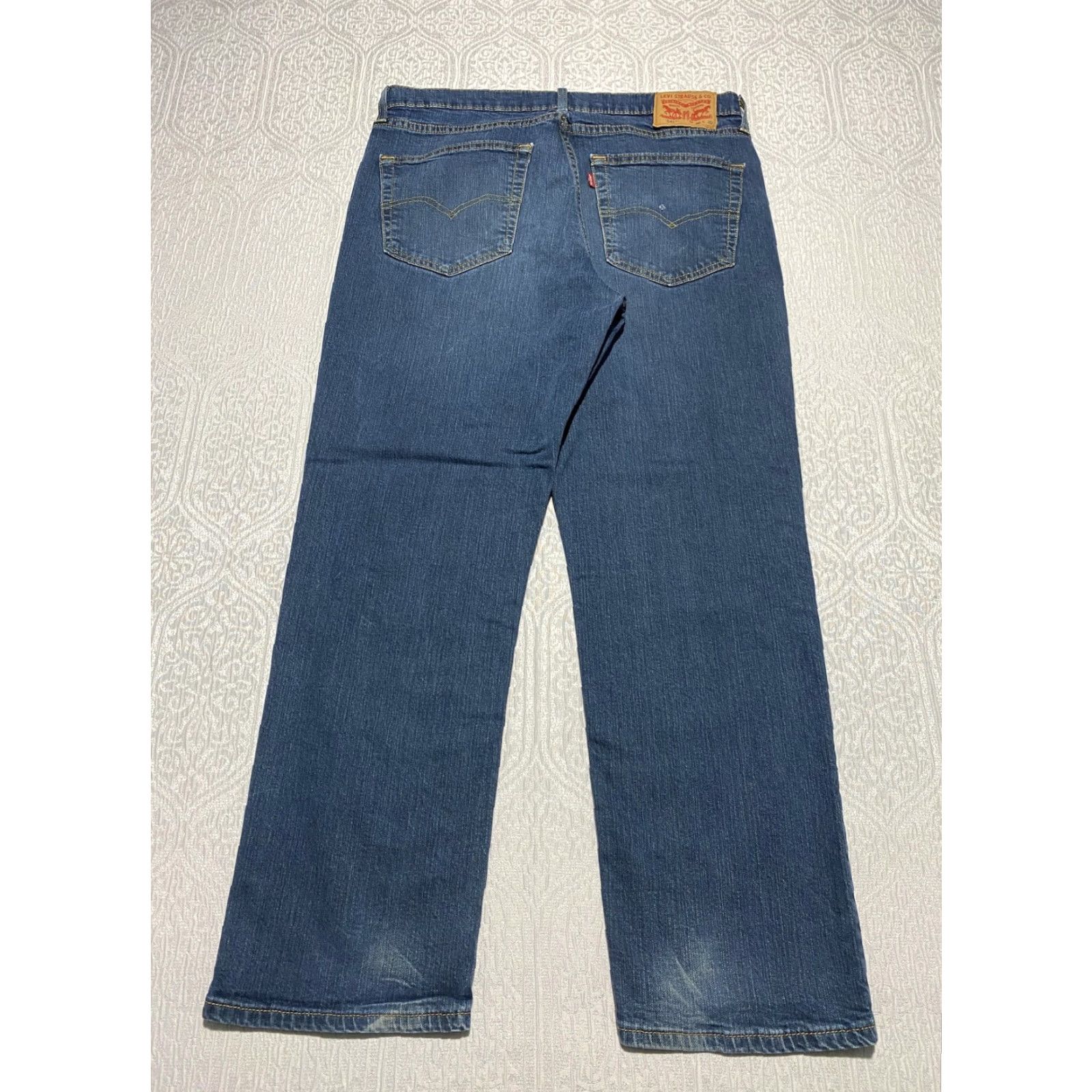 Levi's Levis 541 Jeans Mens 36x30 Blue Medium Wash Straight Leg Comfort Fit Denim Size US 36 / EU 52 - 4 Thumbnail