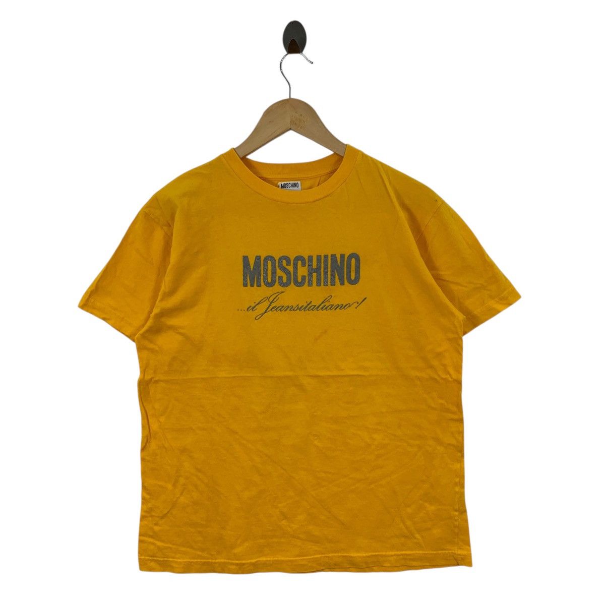 Moschino MOSCHINO il JEANS ITALIANO Italy Front Print Tshirt Size US S / EU 44-46 / 1 - 1 Thumbnail