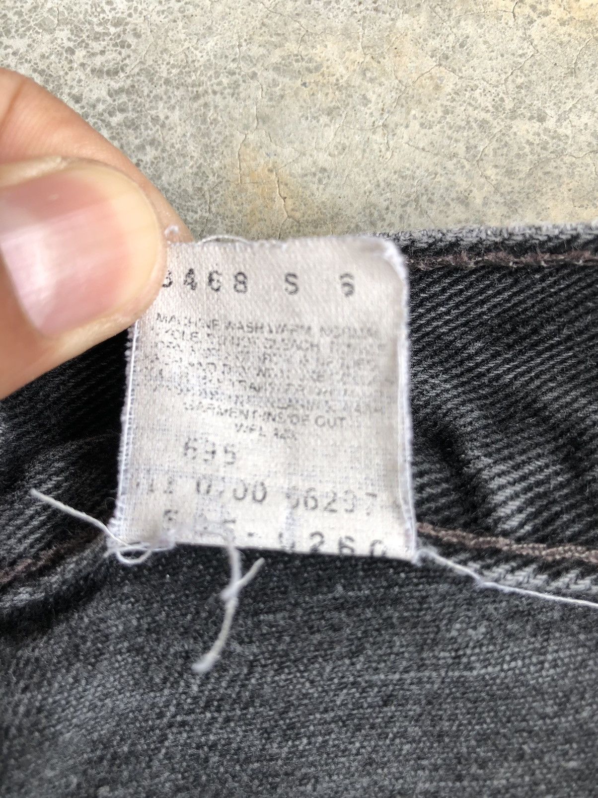 If Six Was Nine Vintage Levis 505 Patchwork Distressed Jeans Size US 33 - 21 Thumbnail