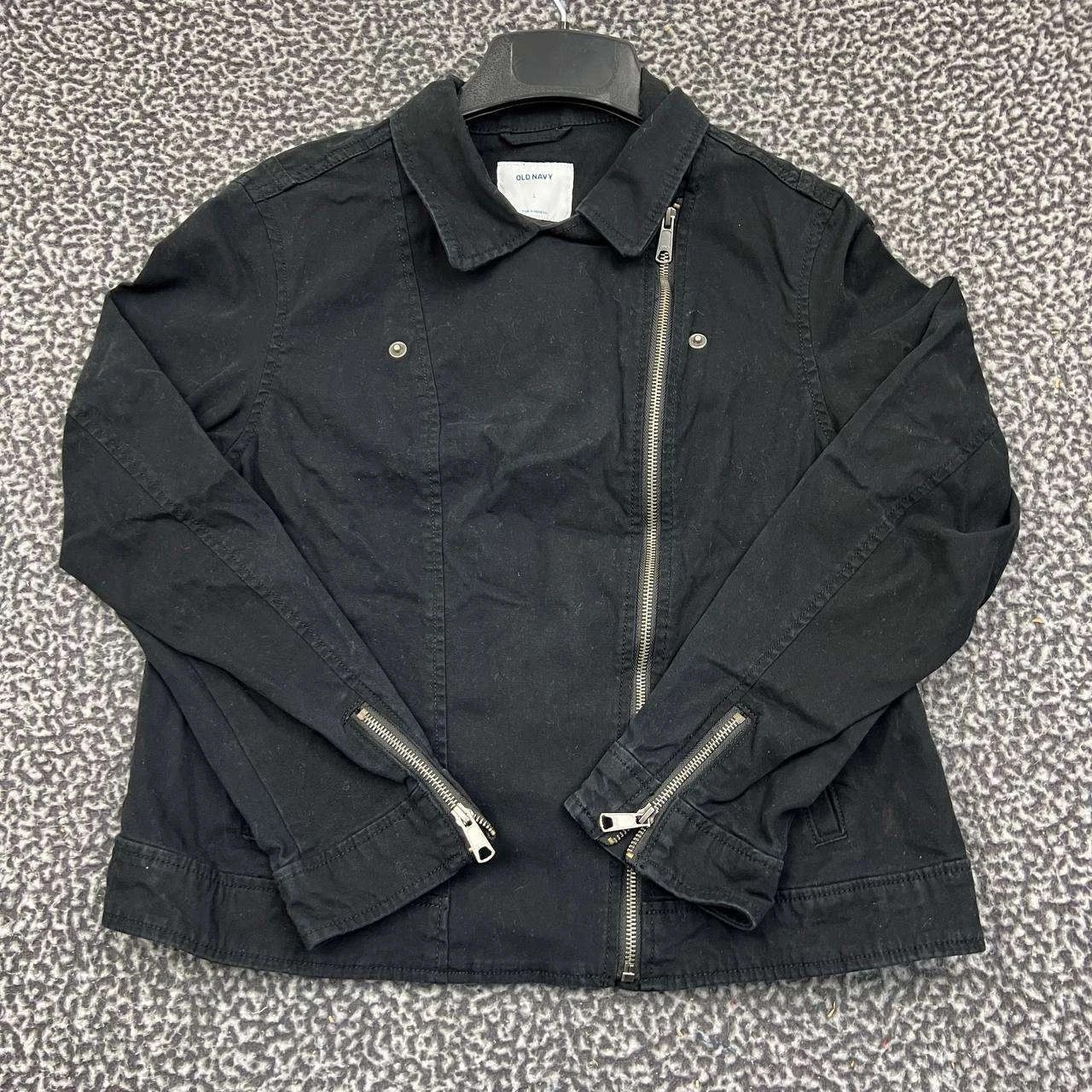 Old Navy Old Navy Moto Jacket Women Full Zip Pocket Outdoor L Size L / US 10 / IT 46 - 1 Thumbnail
