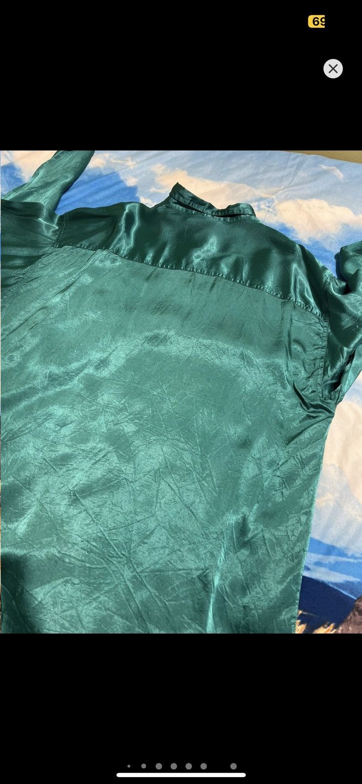 Vintage ***FINAL DROP***RARE 80s ACETATE SHINY BUTTON UP SHIRT L-XL Size US L / EU 52-54 / 3 - 15 Thumbnail