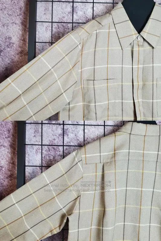 Burberry Burberry Beige Wool Long Sleeve Shirt. Size M / US 6-8 / IT 42-44 - 5 Thumbnail