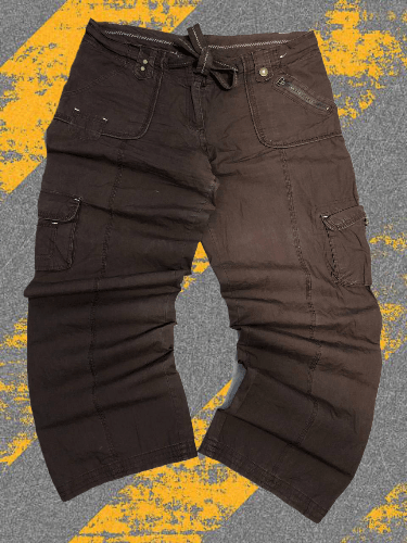 Vintage Vintage Y2K flare bell-bottom bondage cargo pants. | Grailed