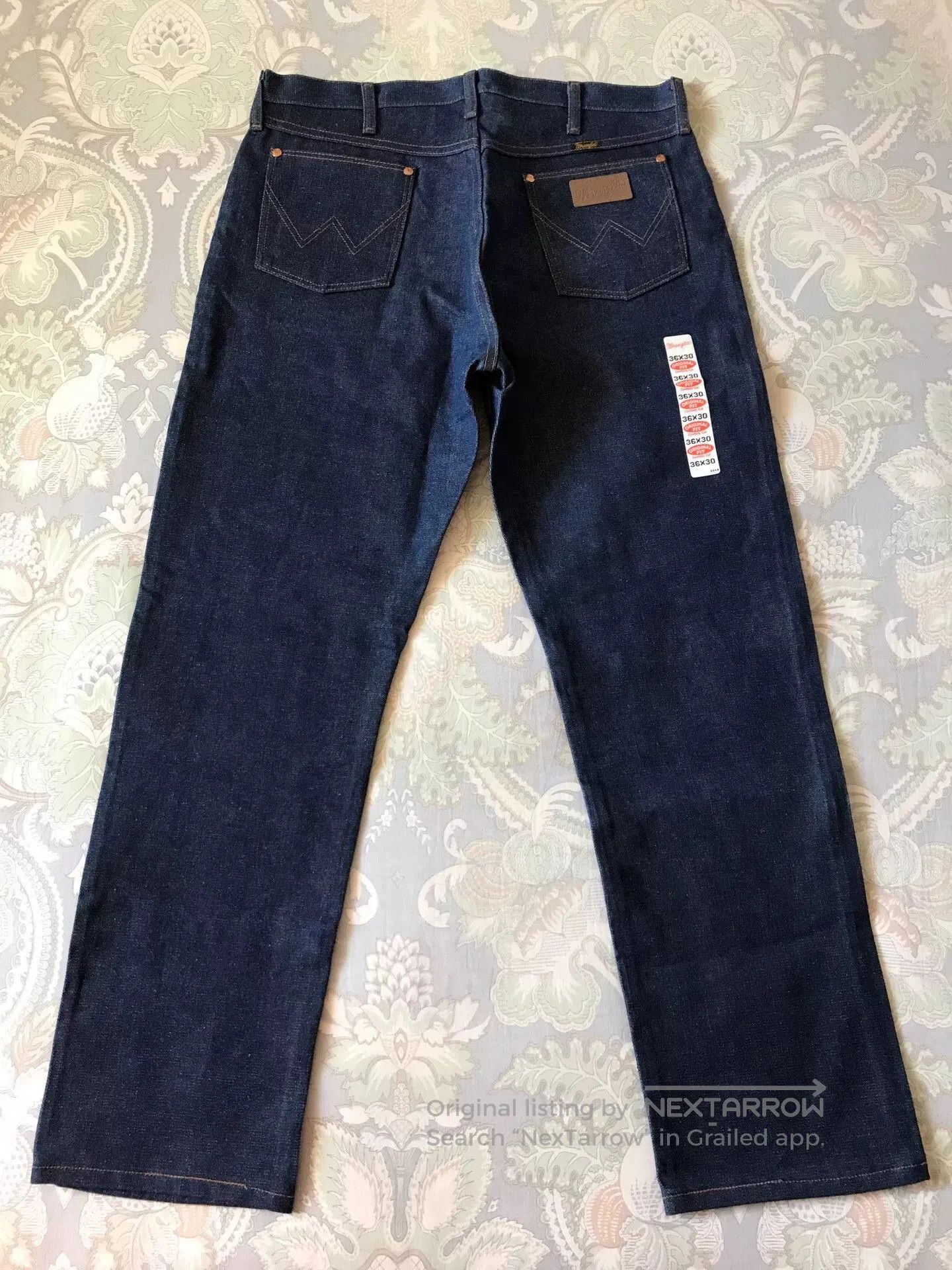Wrangler Wrangler 13MWZ W36L30 Raw Denim Jeans. Size US 36 / EU 52 - 3 Thumbnail