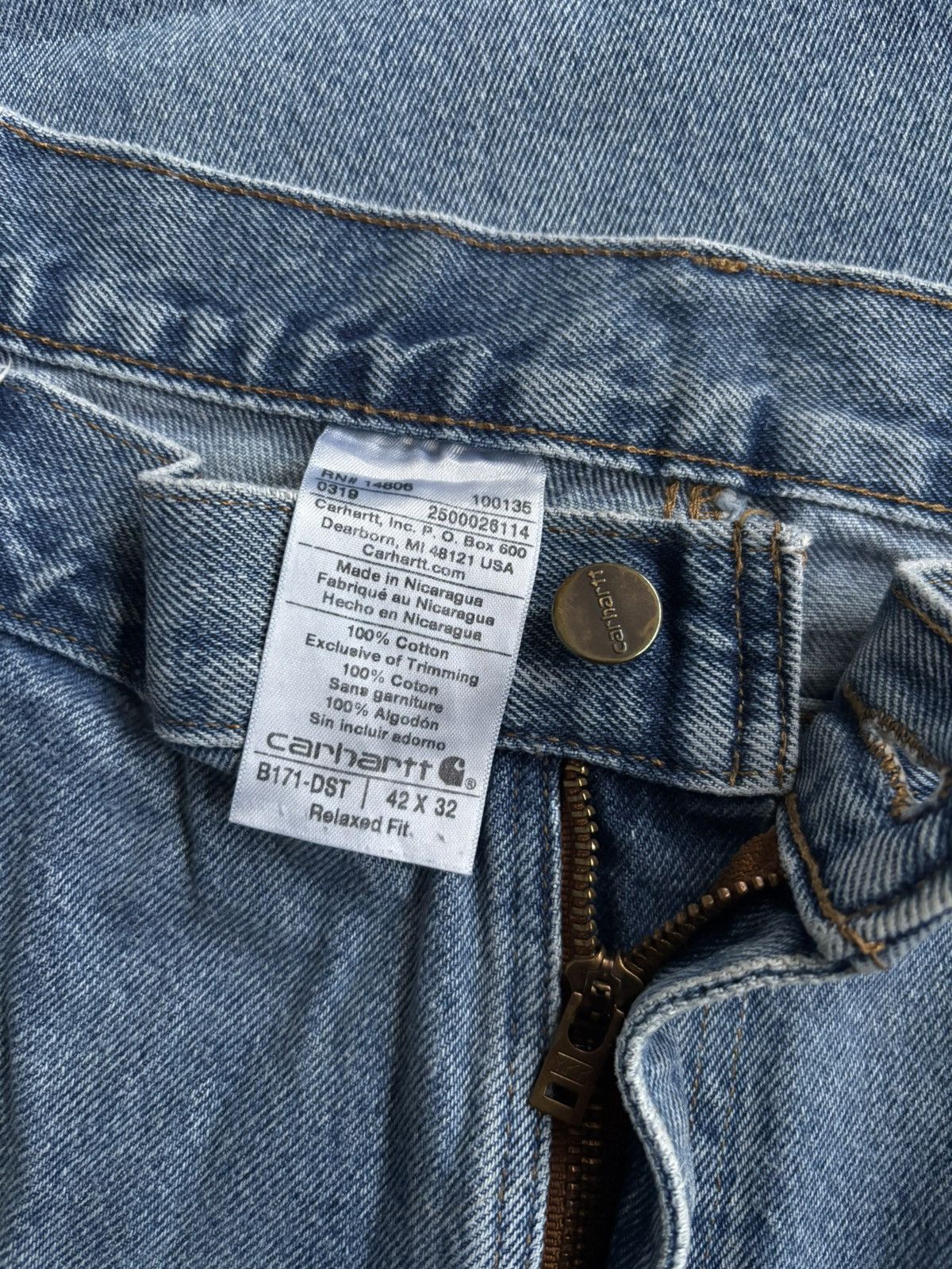 Carhartt carhartt double carpenter b171 size 42 relaxed fit Size US 42 / EU 58 - 8 Thumbnail