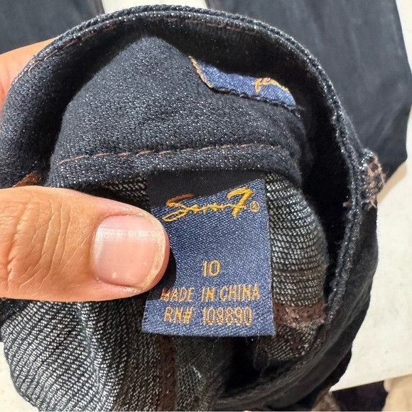 Seven 7 Seven7 For All Man Kind Women’s Indigo Bootcut Jeans Sz 10 Size 28" / US 6 / IT 42 - 9 Thumbnail