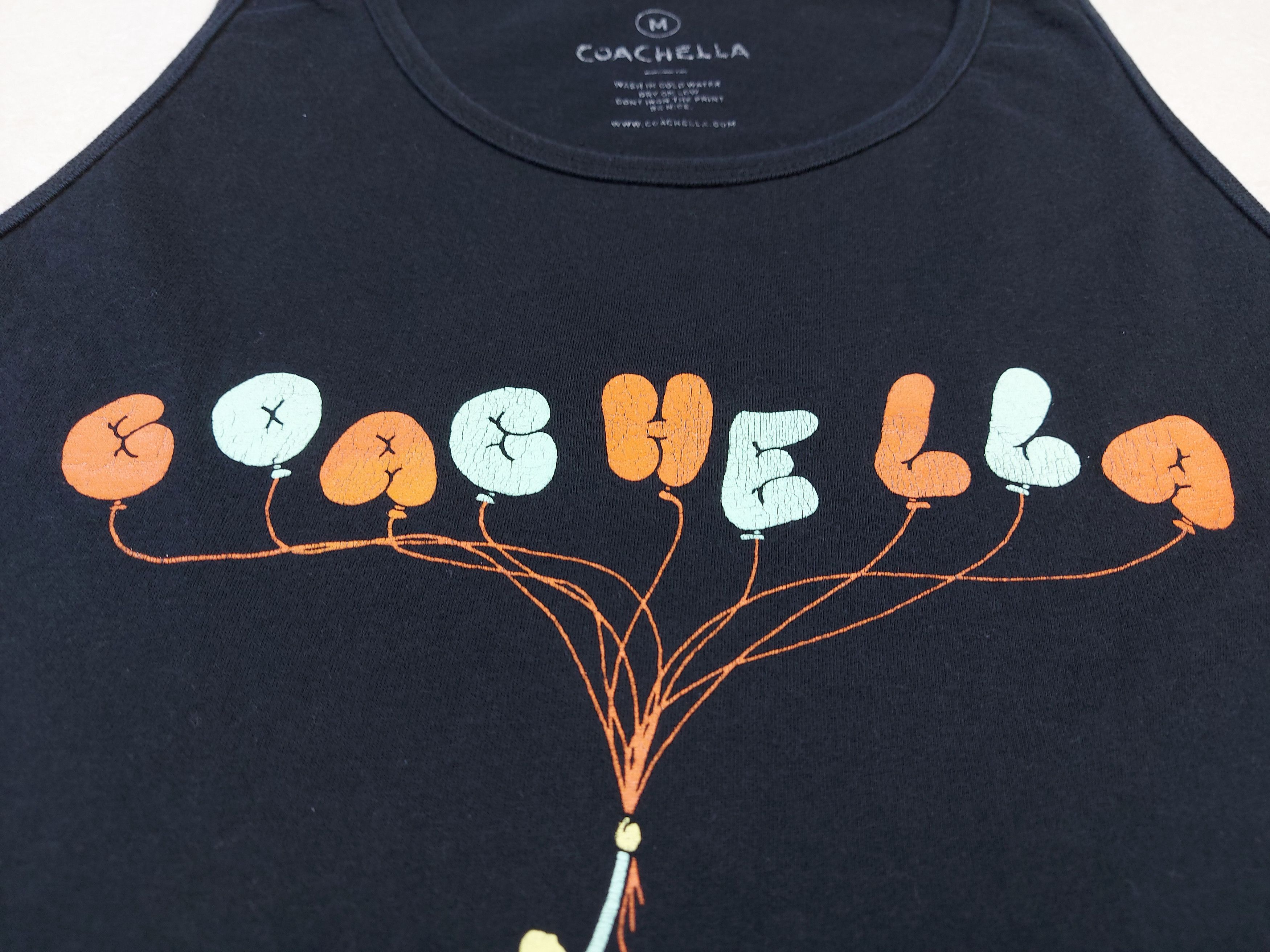Band Tees Coachella 2017 Balloons Art Line Up Double-Sided Tank Top Size US M / EU 48-50 / 2 - 4 Thumbnail